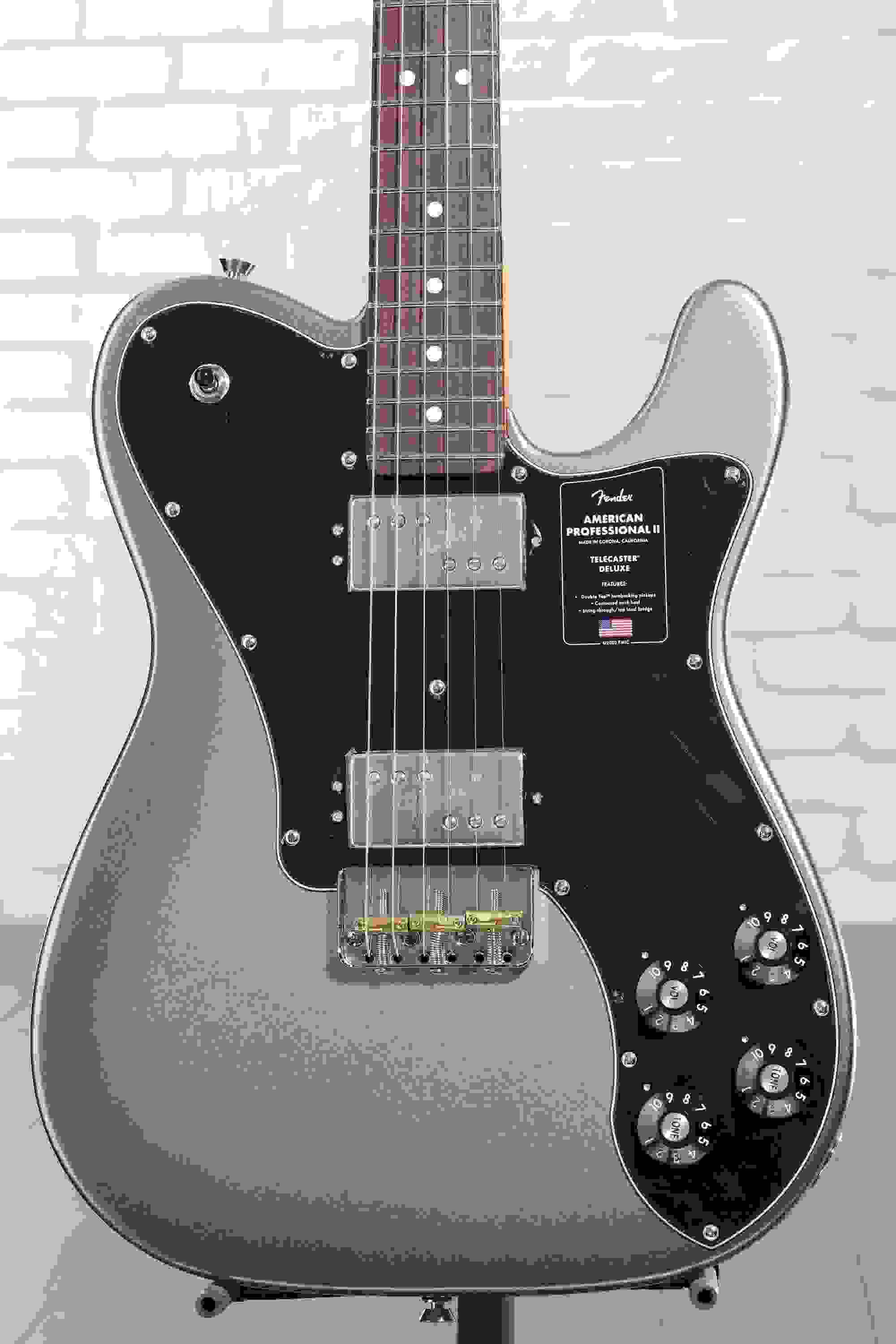 Fender American Professional II Telecaster Deluxe - Mercury with Rosewood Fingerboard