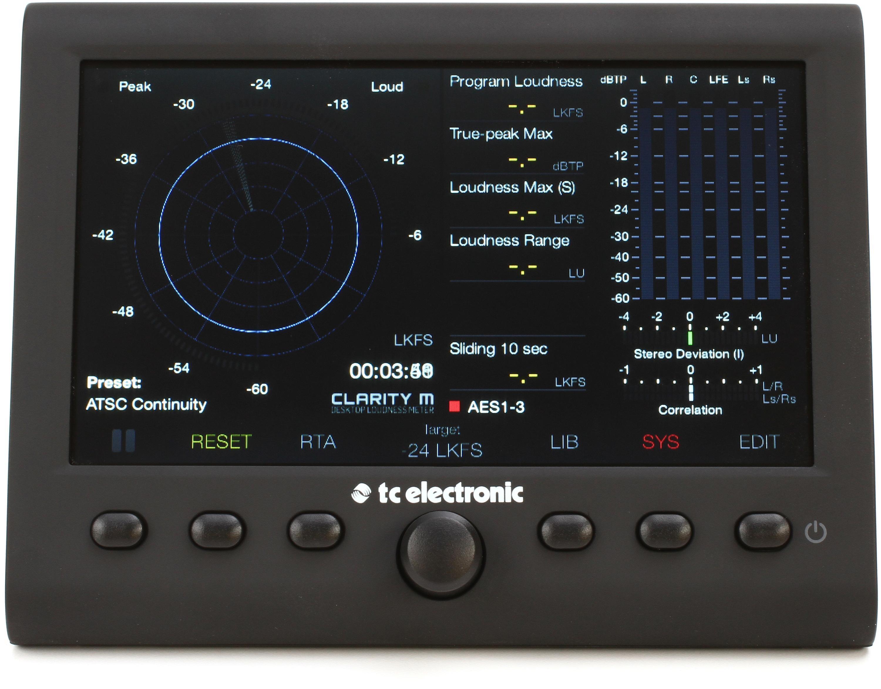 TC ELECTRONIC CLARITY M ラウドネスメーター