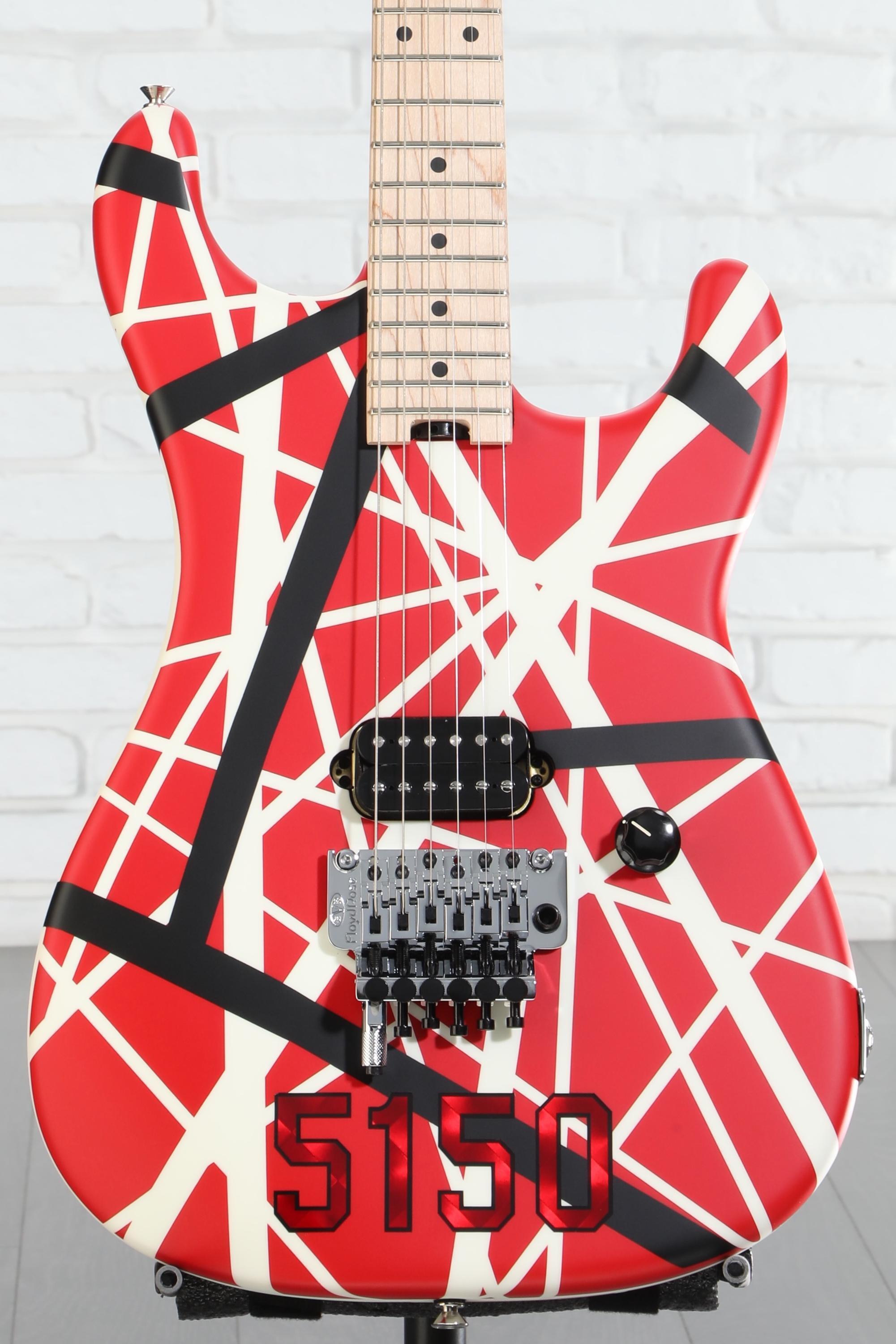 EVH Striped Series 5150 - Red, Black and White | Sweetwater
