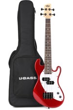 Photo of Kala Solidbody U-Bass Electric Bass Guitar - Red