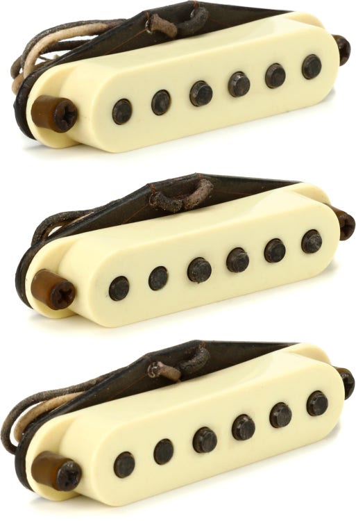 Seymour Duncan Antiquity Texas Hot Strat Single Coil 3-piece Pickup Set - Aged White