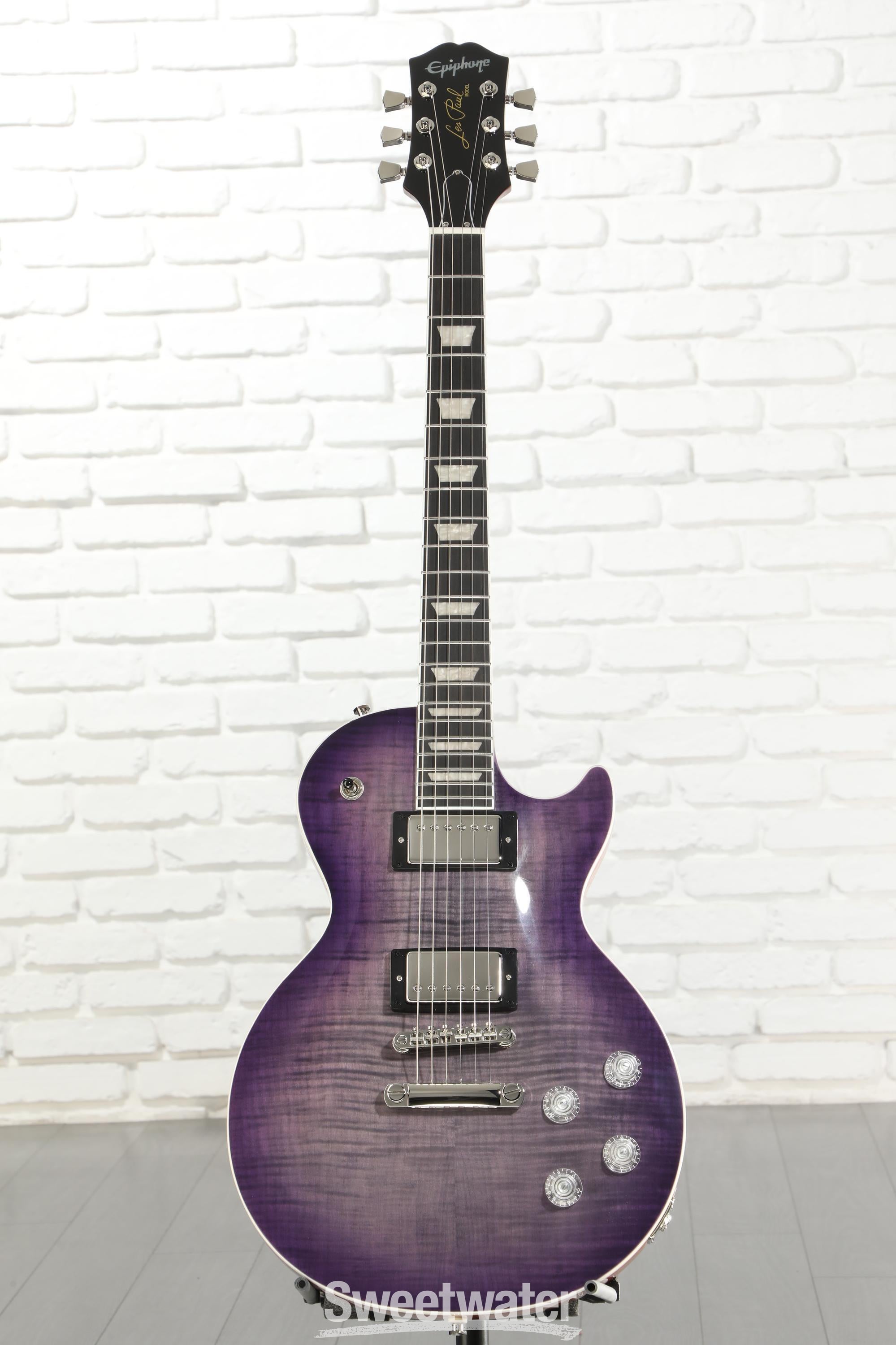 Epiphone Les Paul Modern Figured Electric Guitar - Purple Burst