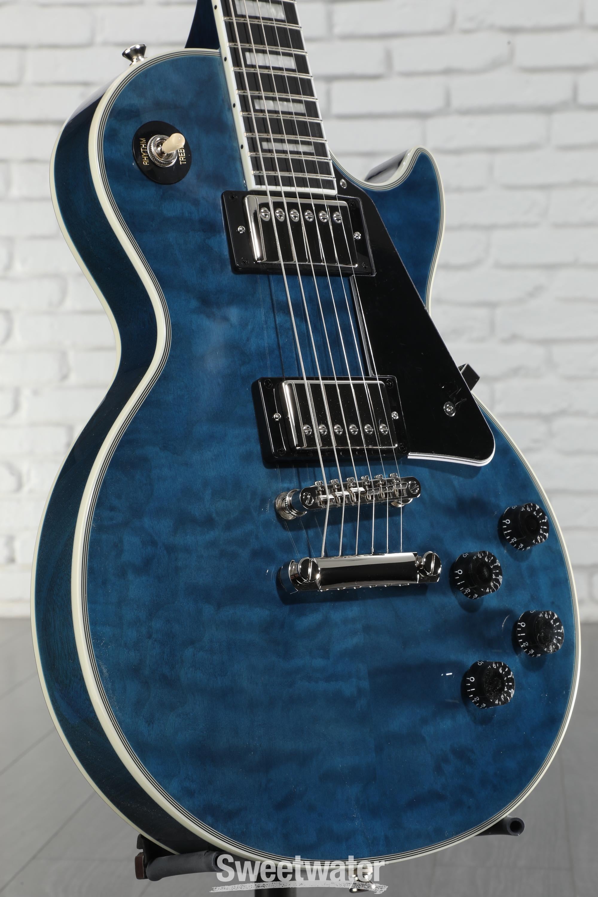 ギター Epiphone Les Paul Quilt Viper Blue Epiphone Les Paul Custom Quilt Viper Blue | MUSIC STORE