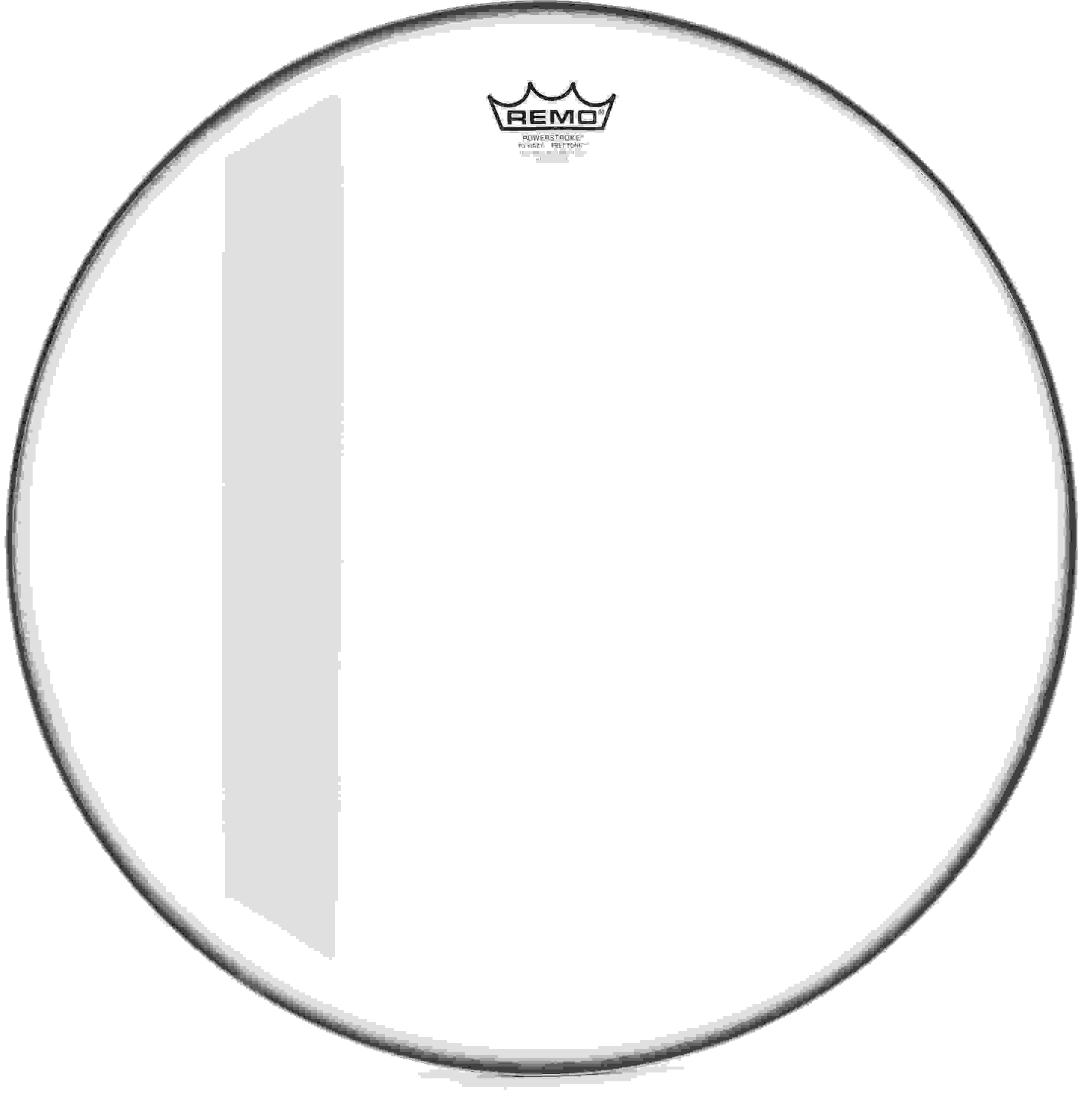 Remo Powerstroke P3 Felt Hazy Tone Bass Drumhead - 20 inch