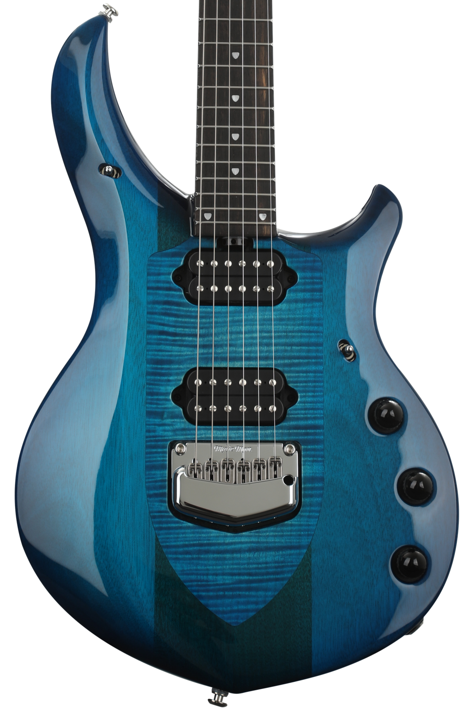 ギター EARNIE BALL MUSICMAN MAJESTY 7 BLUE HONU Ernie Ball Music Man John Petrucci Majesty - Blue Honu | Sweetwater