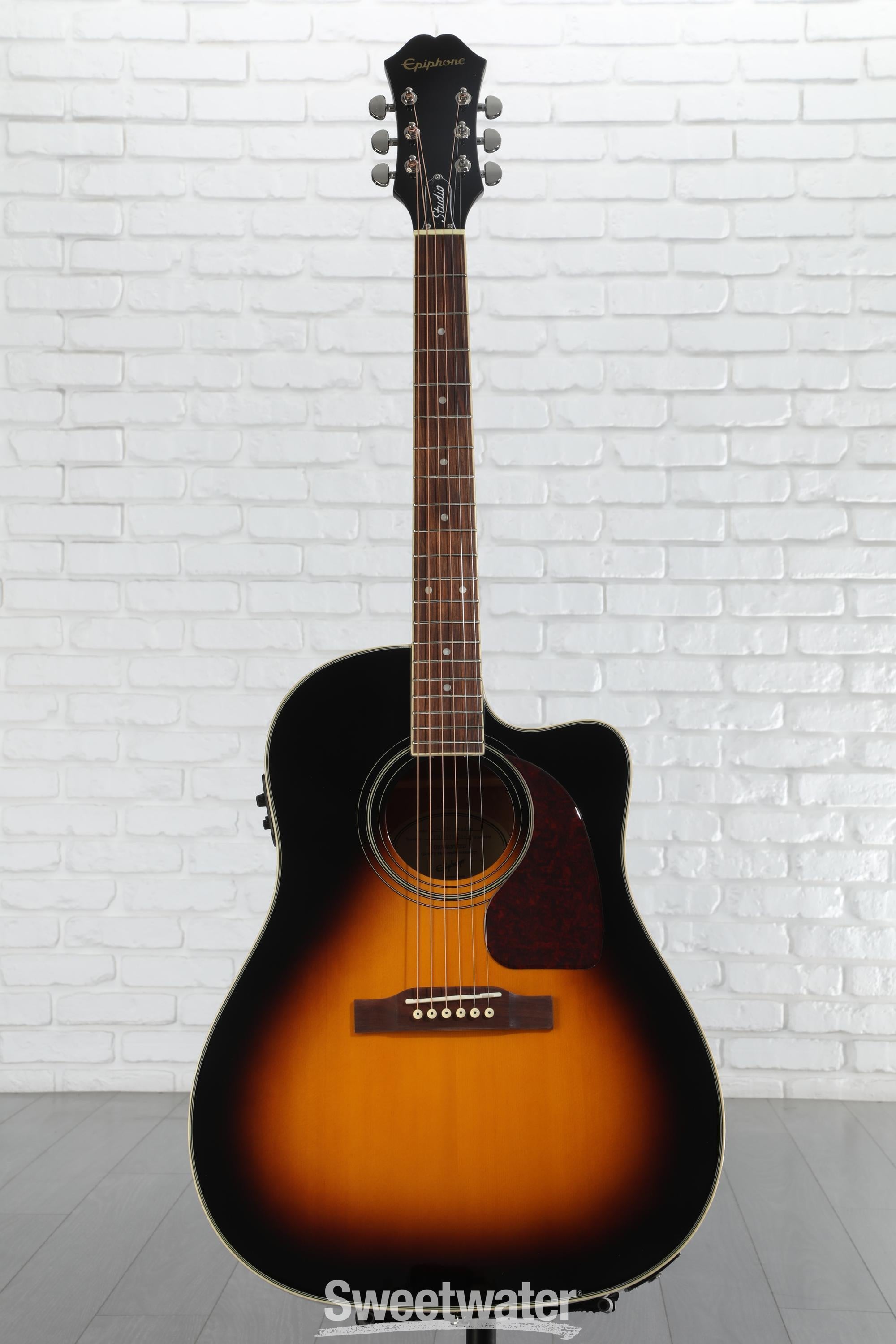 ギター Epiphone J-45 STUDIO Epiphone J-45 Studio Acoustic Guitar - Vintage Sunburst