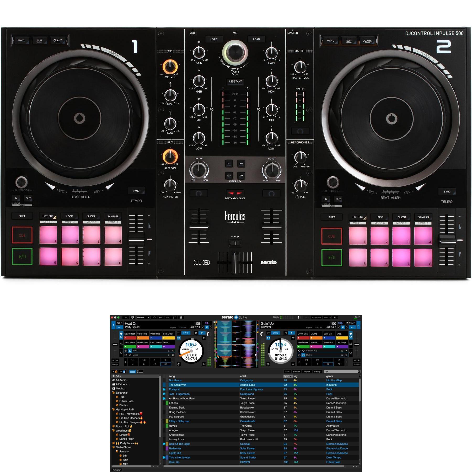Win Hercules DJ Control Inpulse T7 Controllers - Digital DJ Tips