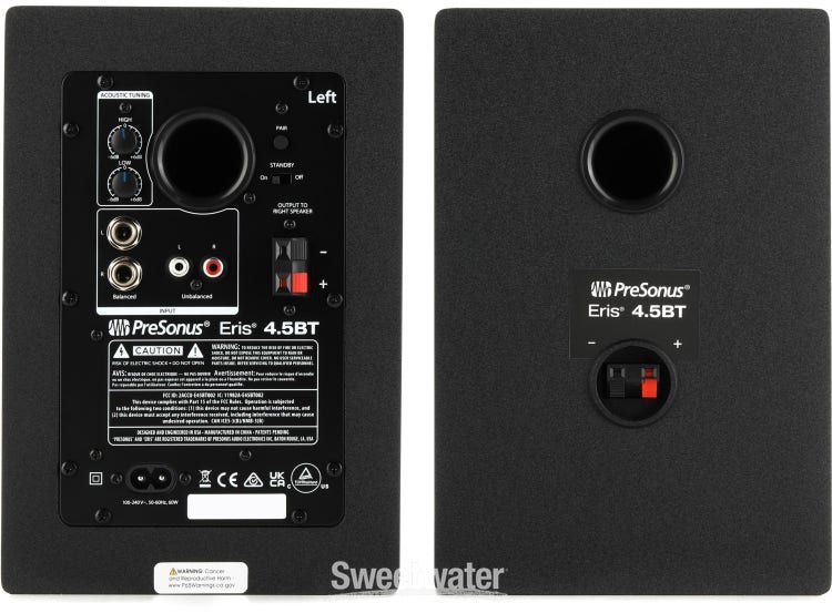 Presonus Eris E4.5 BT (Bluetooth) Powered Studio Monitors – Music Villa MT