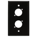 Photo of Switchcraft WP1B2P Single Gang Metal Wall Plate