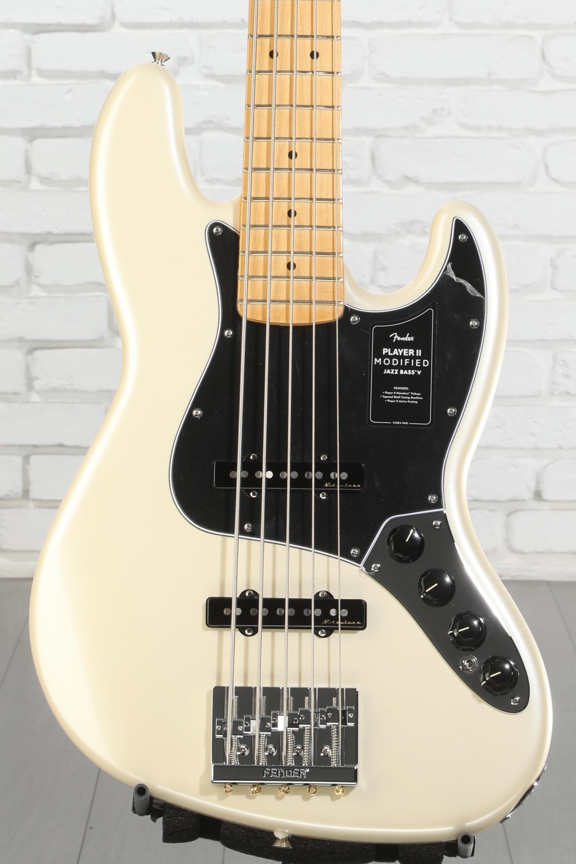 Fender Player II Modified Active Jazz Bass V - Olympic Pearl