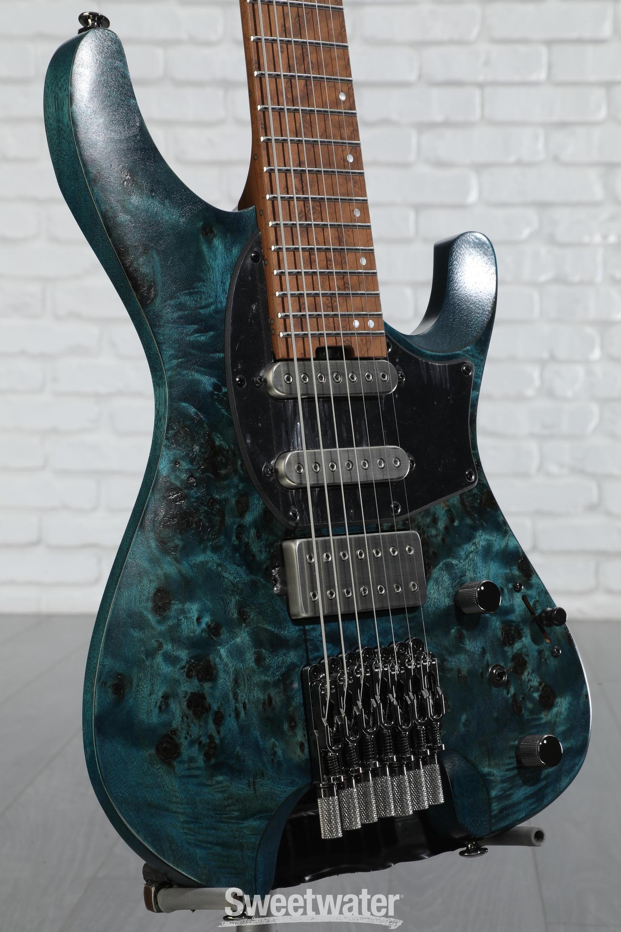 Ibanez Q547PB 7-string Electric Guitar - Cosmic Blue Low