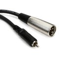 Photo of Hosa XRM-115 RCA Male to XLR Male Unbalanced Interconnect Cable - 15 foot