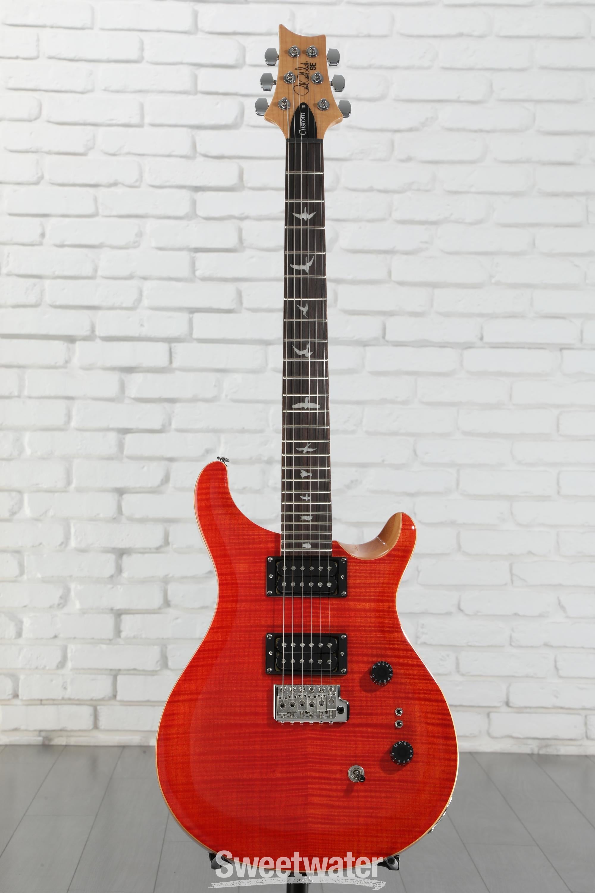 PRS SE Custom 24-08 Electric Guitar - Blood Orange | Sweetwater