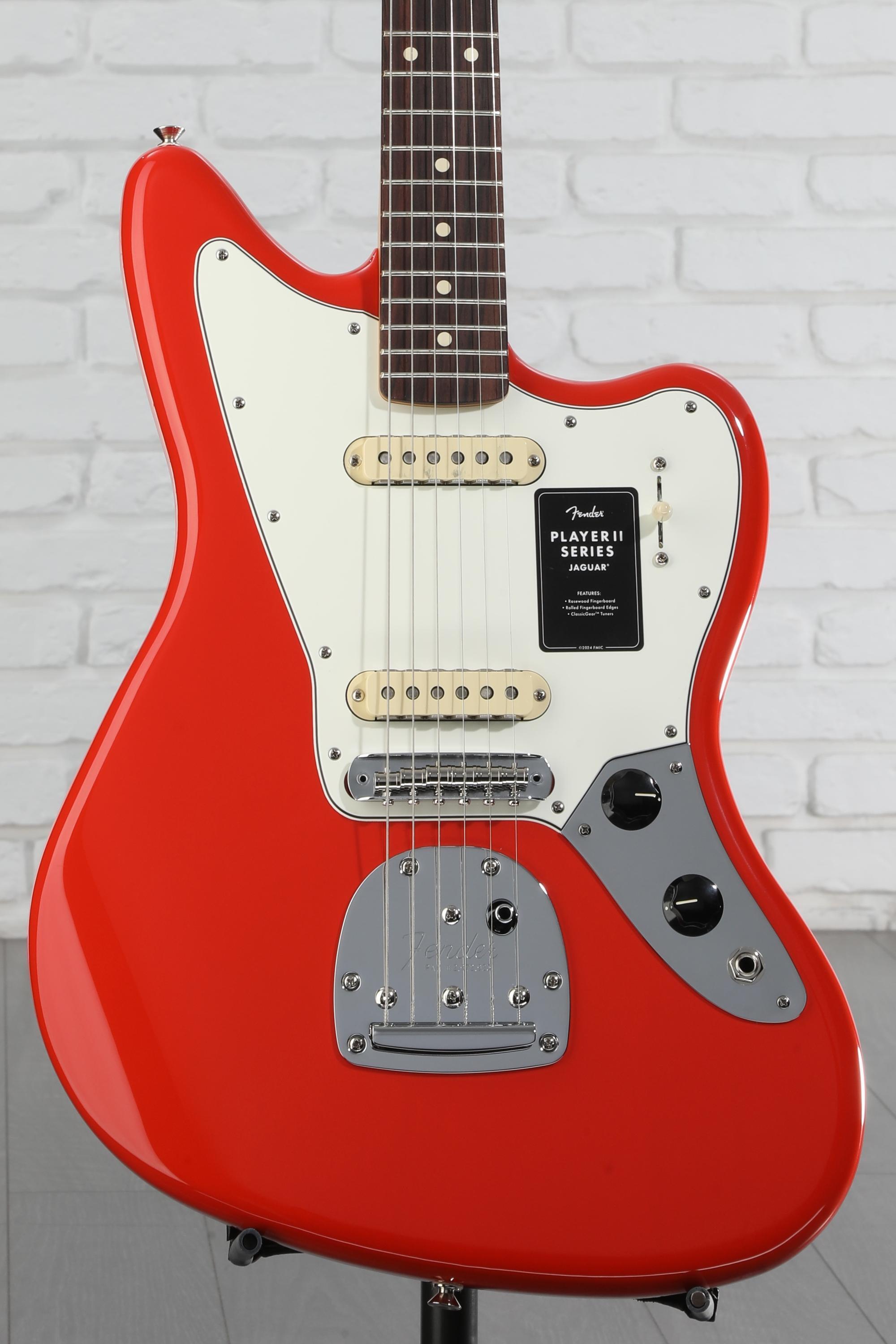 Fender Player II Jaguar Electric Guitar - Coral Red | Sweetwater