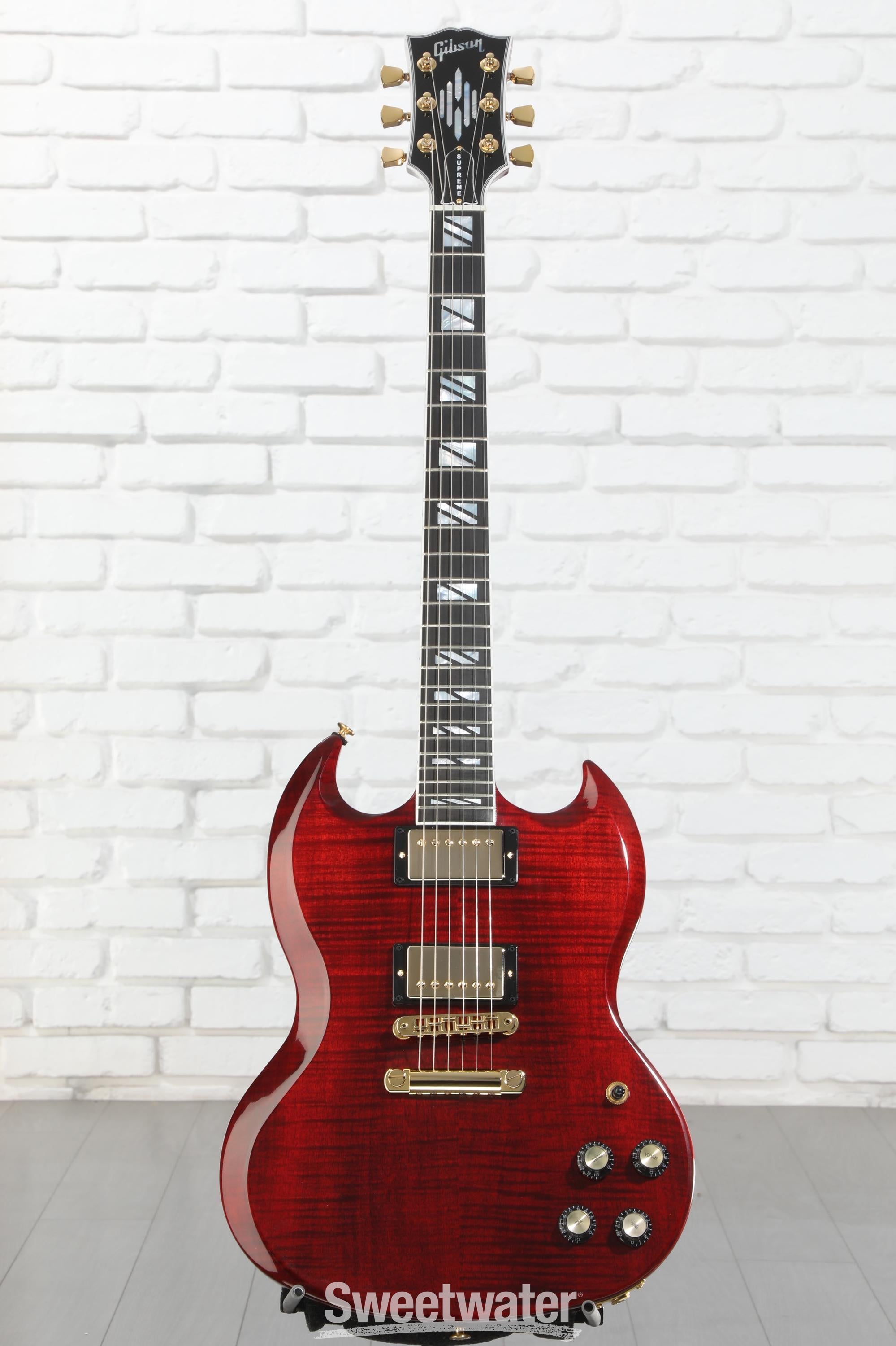 Gibson SG Supreme Electric Guitar - Wine Red | Sweetwater