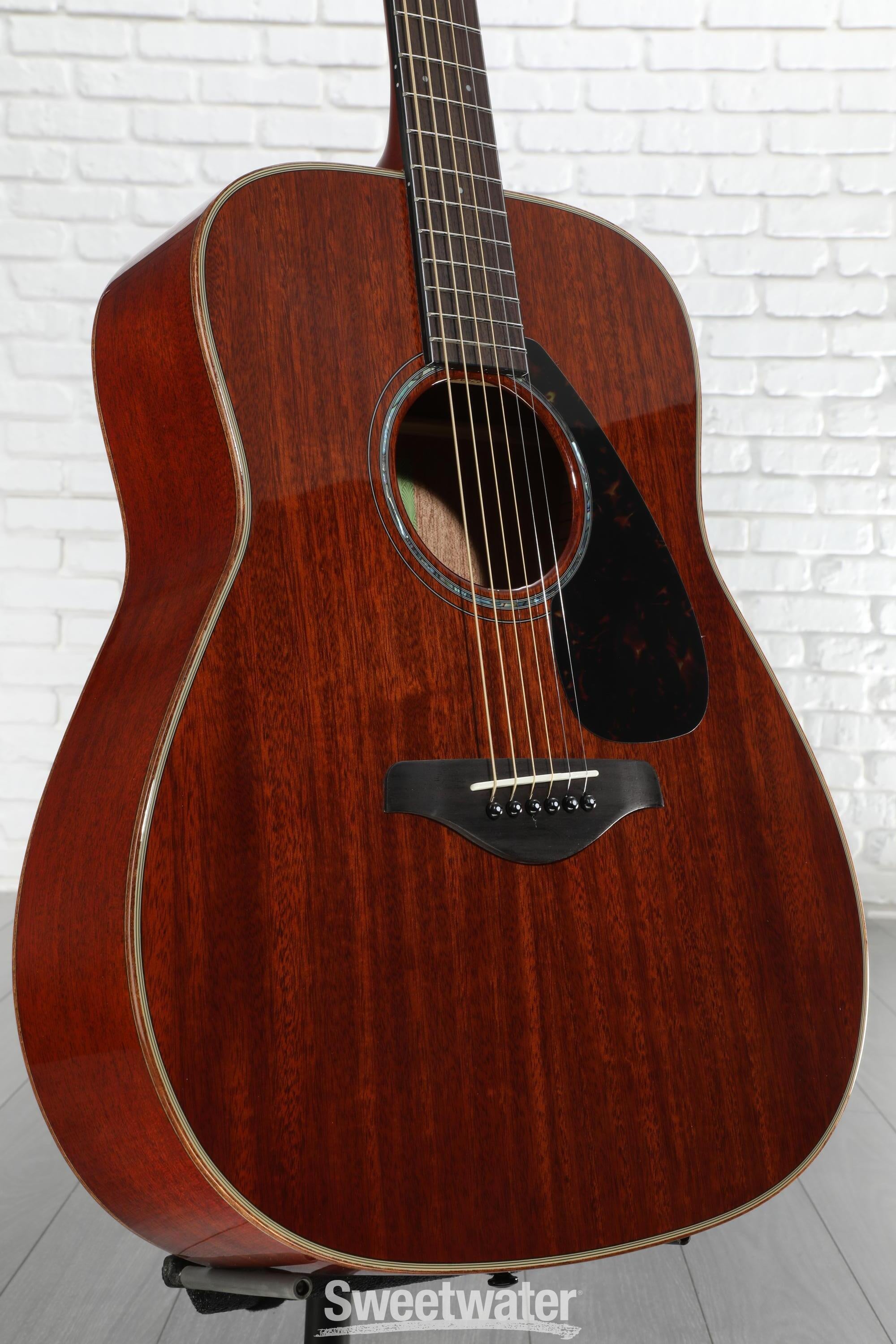 Yamaha FG850 Dreadnought Acoustic Guitar - Natural | Sweetwater