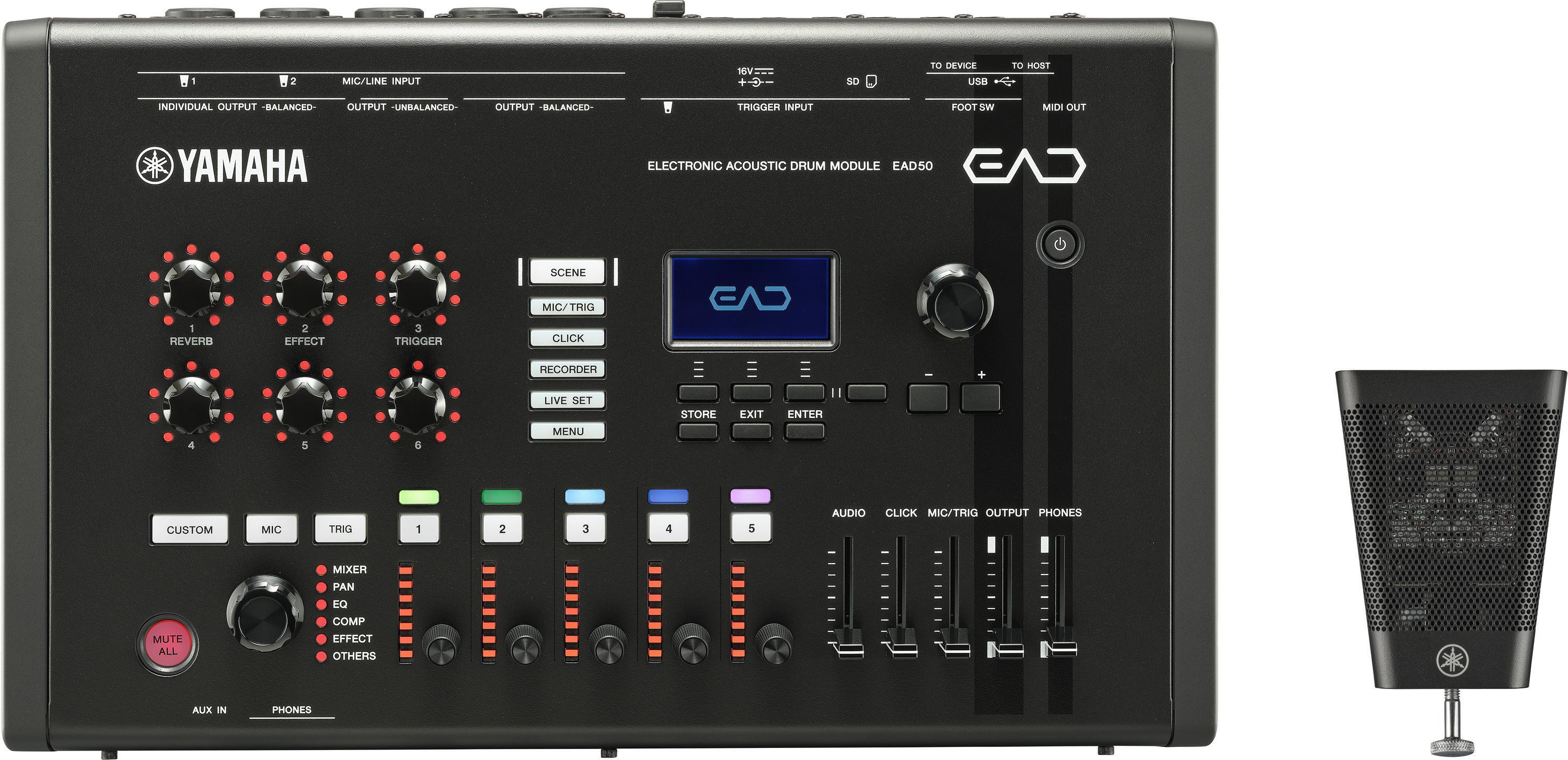 Yamaha EAD10 Drum Module Bundle with Mic and Trigger Pickup