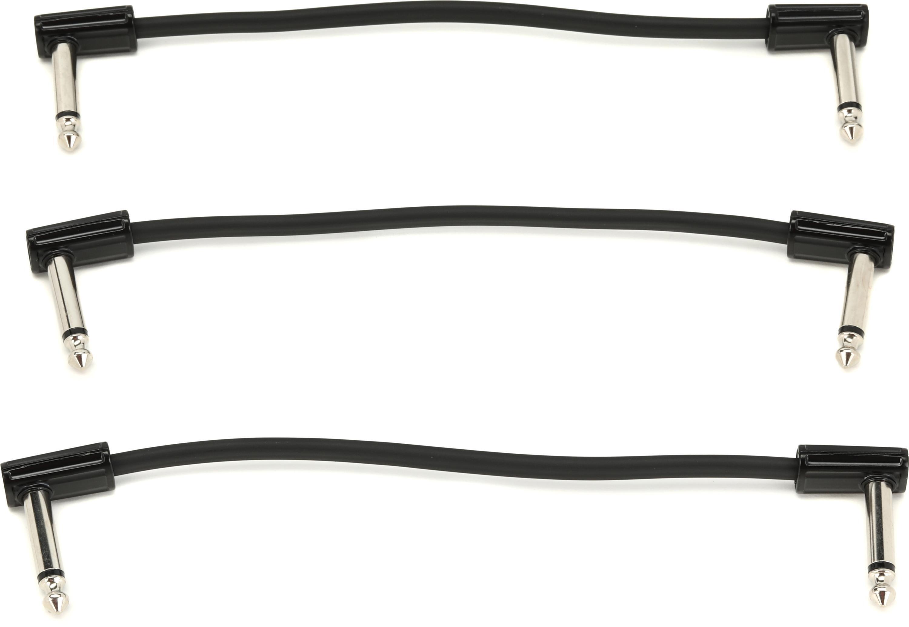 Bundled Item: MXR 3PDCPR06 6-inch Right Angle to Right Angle Ribbon Pedalboard Patch Cable (3-pack)