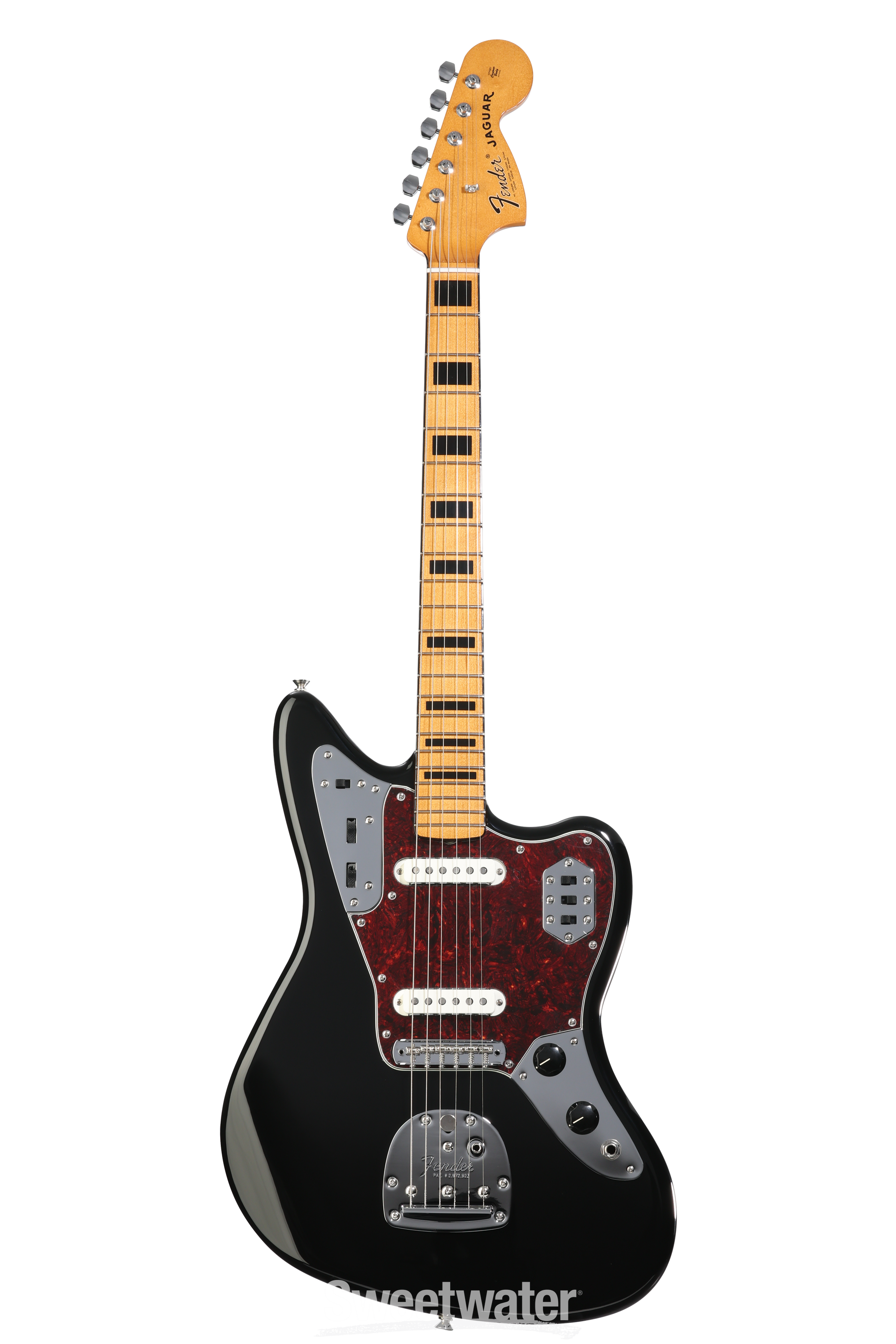 Fender Vintera II '70s Jaguar Electric Guitar - Black | Sweetwater