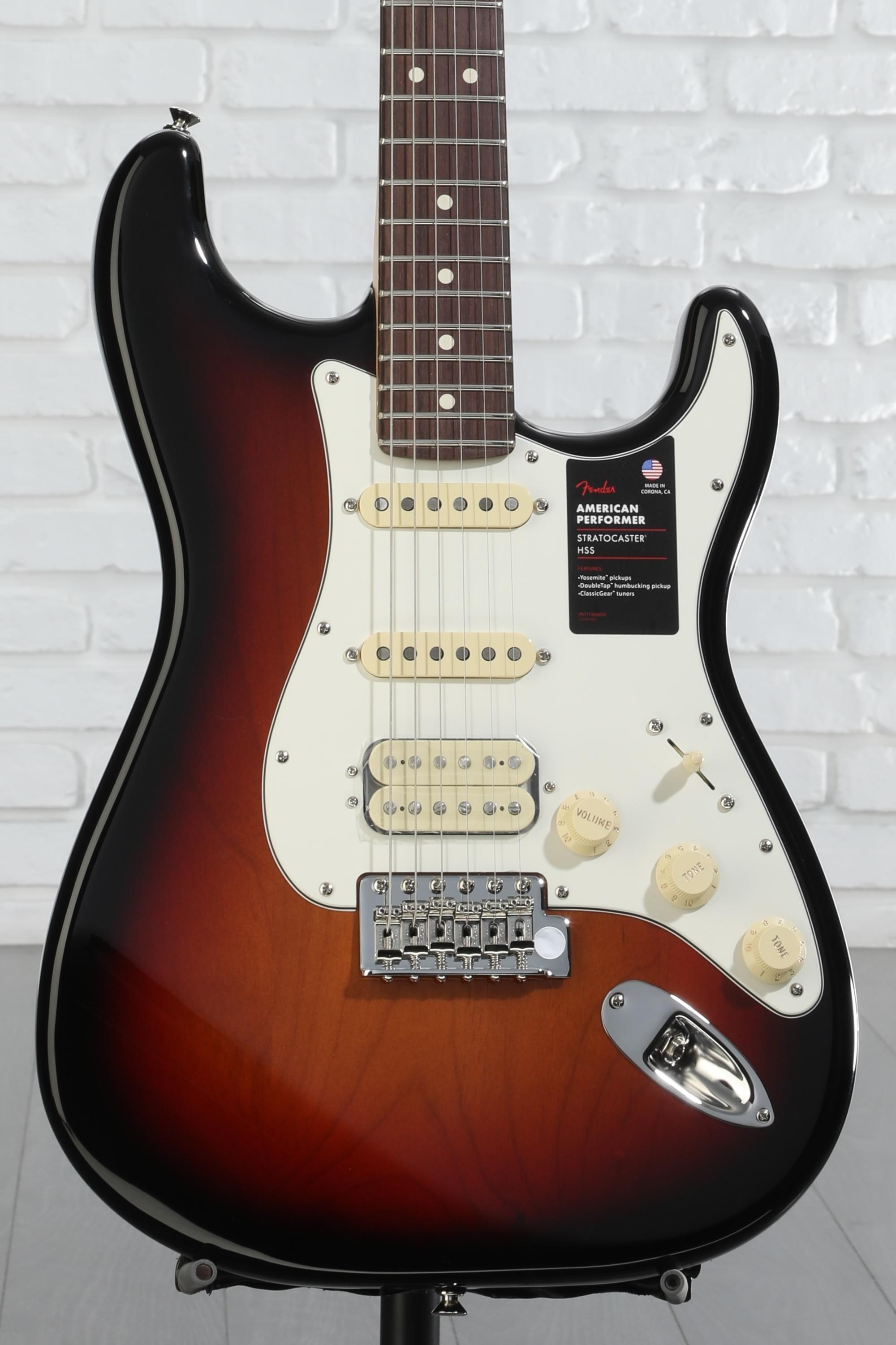 Fender American Performer Stratocaster HSS - 3-Tone Sunburst