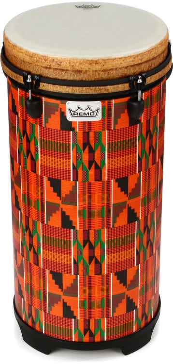 Remo Valencia 100 Series Key-tuned Tubano - 12 inches, Kintekloth