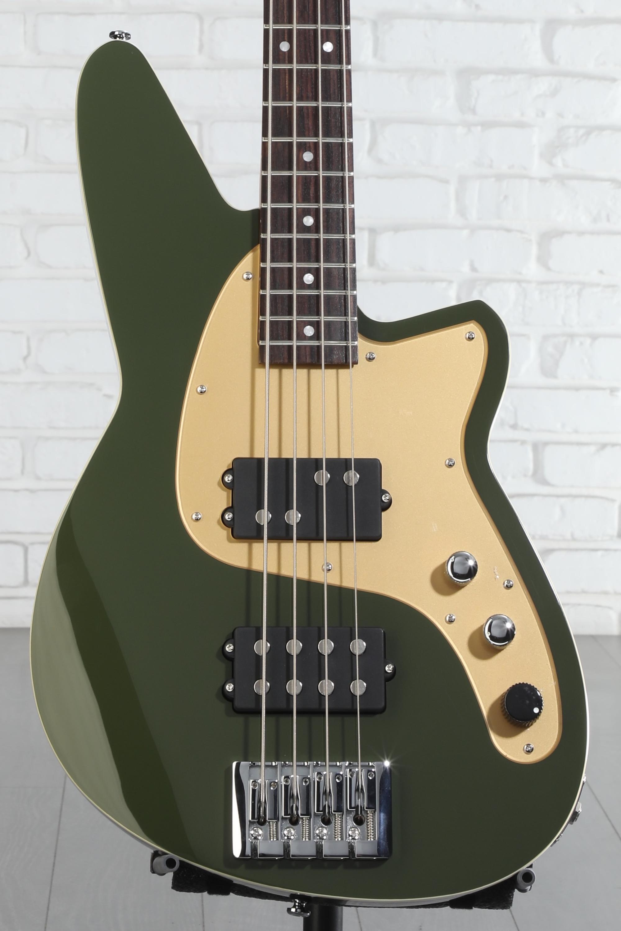 Reverend Mercalli 4 Electric Bass Guitar - Army Green | Sweetwater