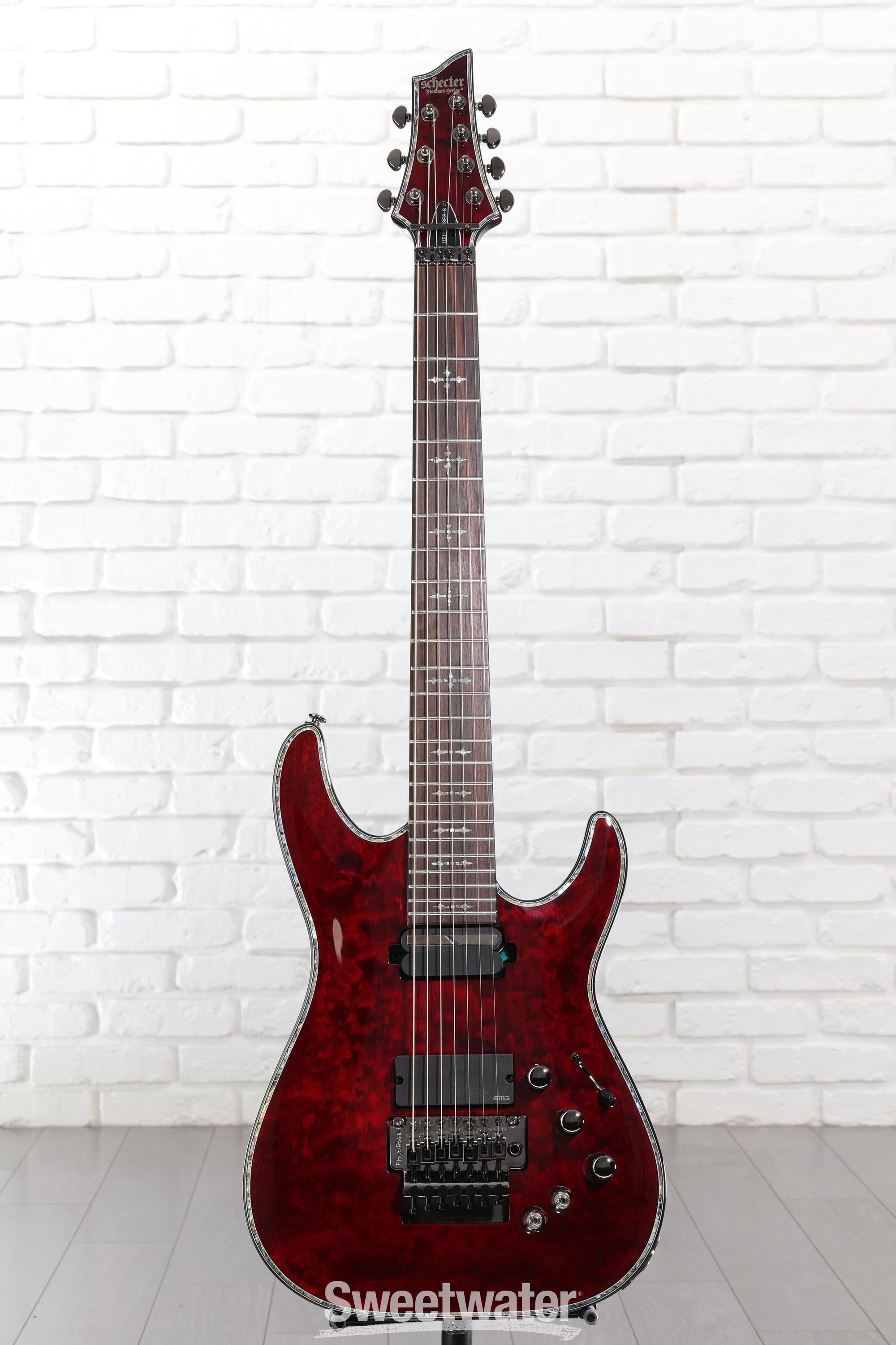 Schecter Hellraiser C-7 FR-S Electric Guitar - Black Cherry
