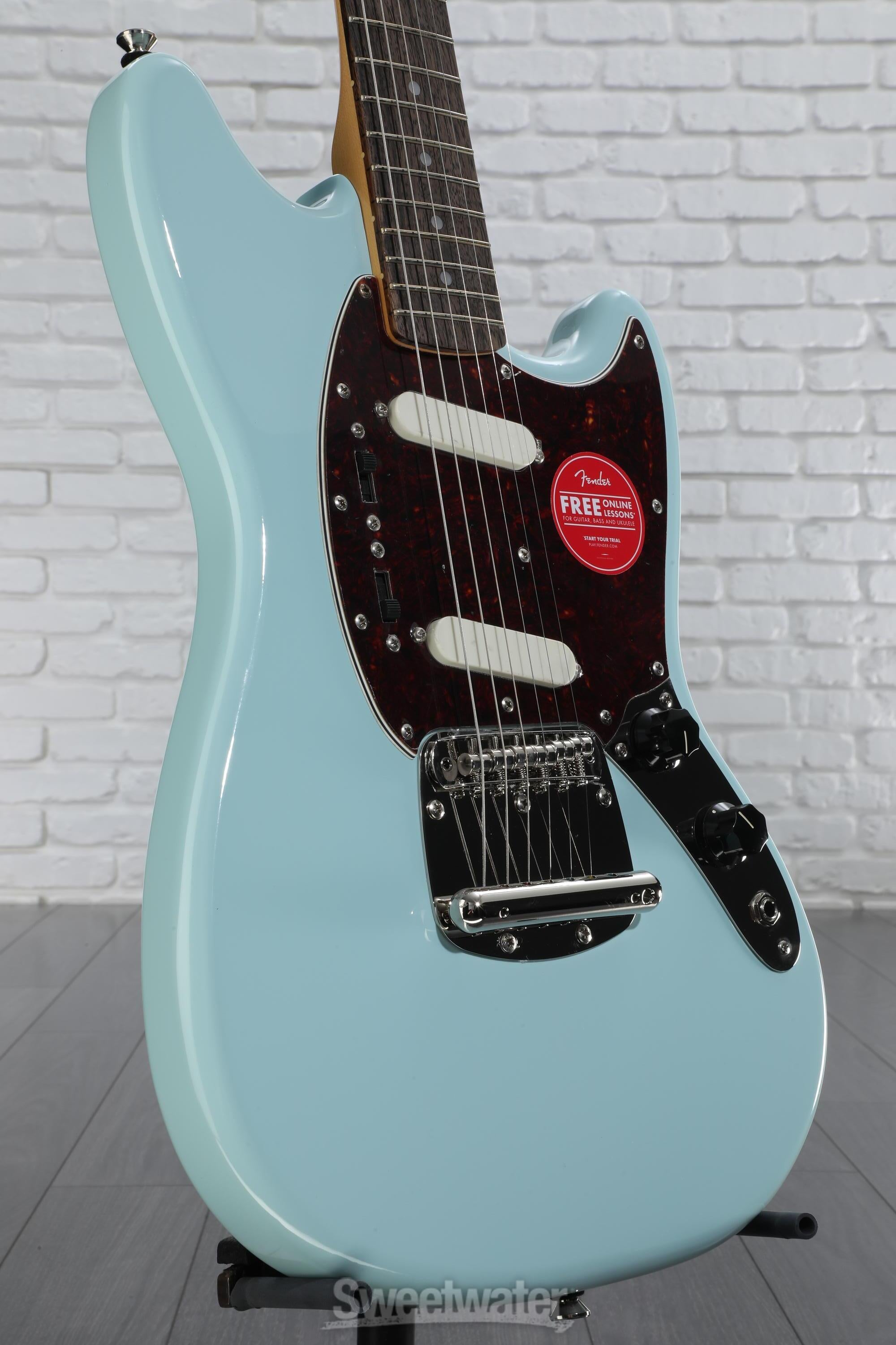 ギター Squier classicvibe mustang Squier Classic Vibe '60s Mustang Electric Guitar - Sonic