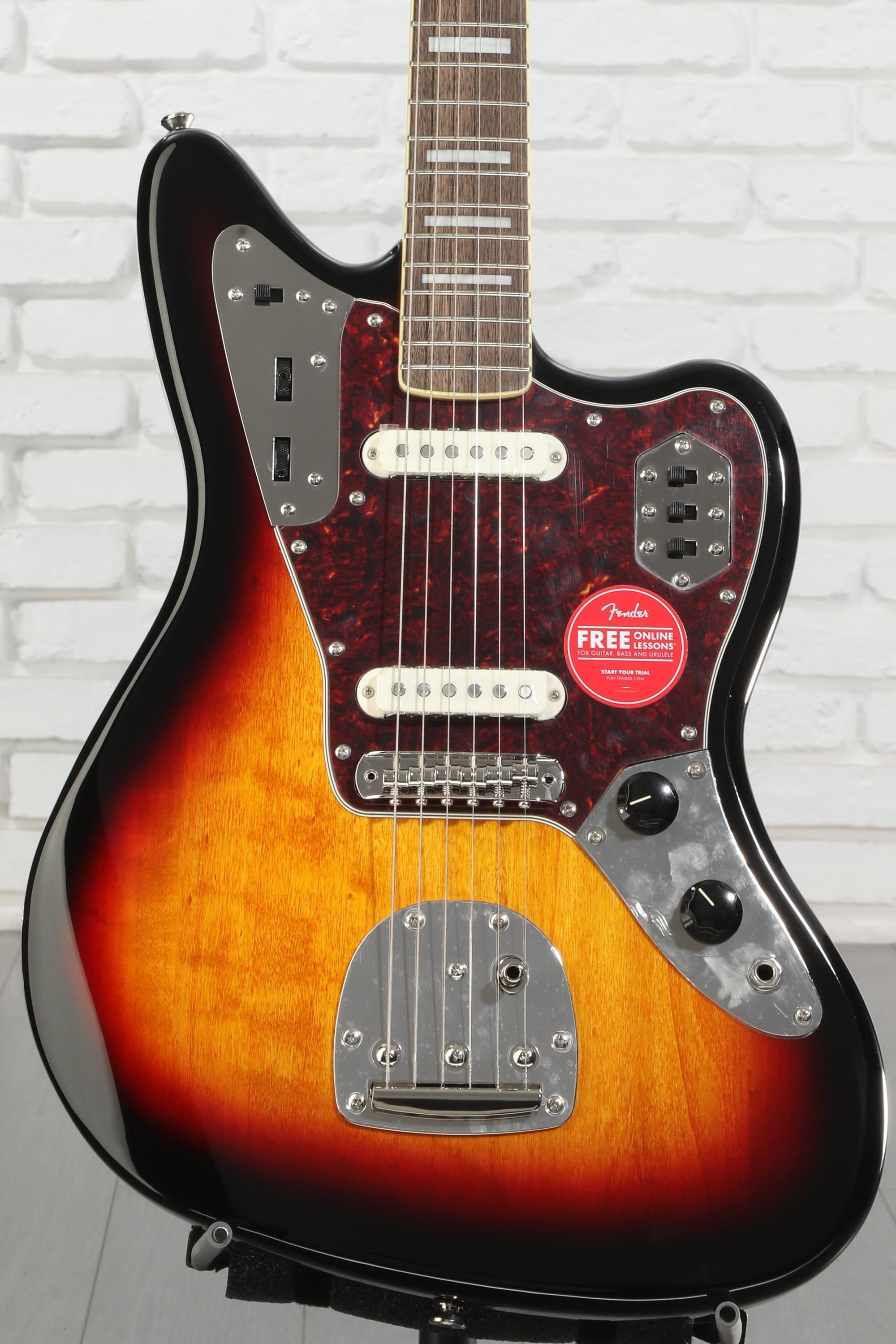 Squier Classic Vibe '70s Jaguar - 3-Tone Sunburst Reviews | Sweetwater