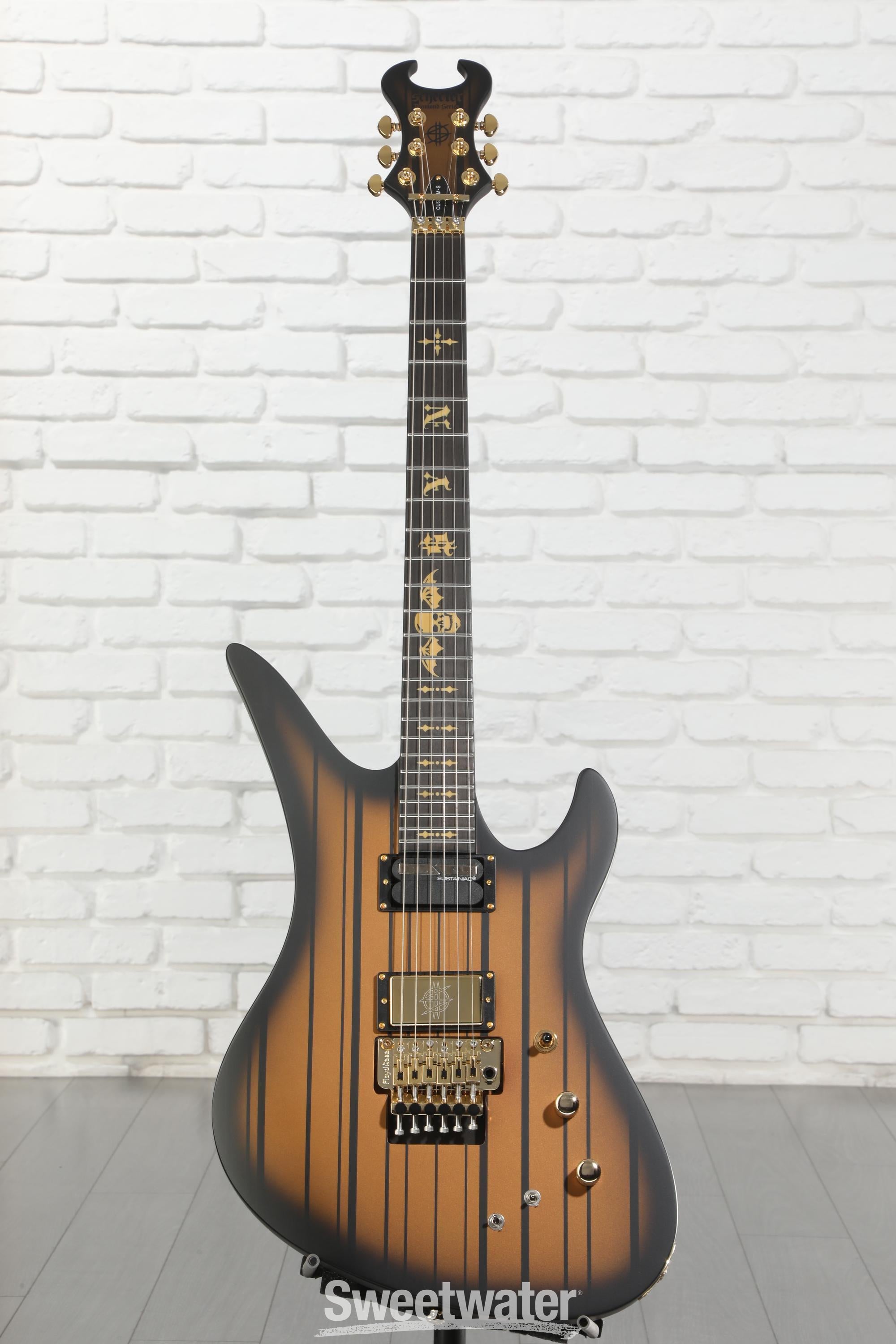 Schecter Synyster Gates Custom-S Electric Guitar - Satin Gold Burst