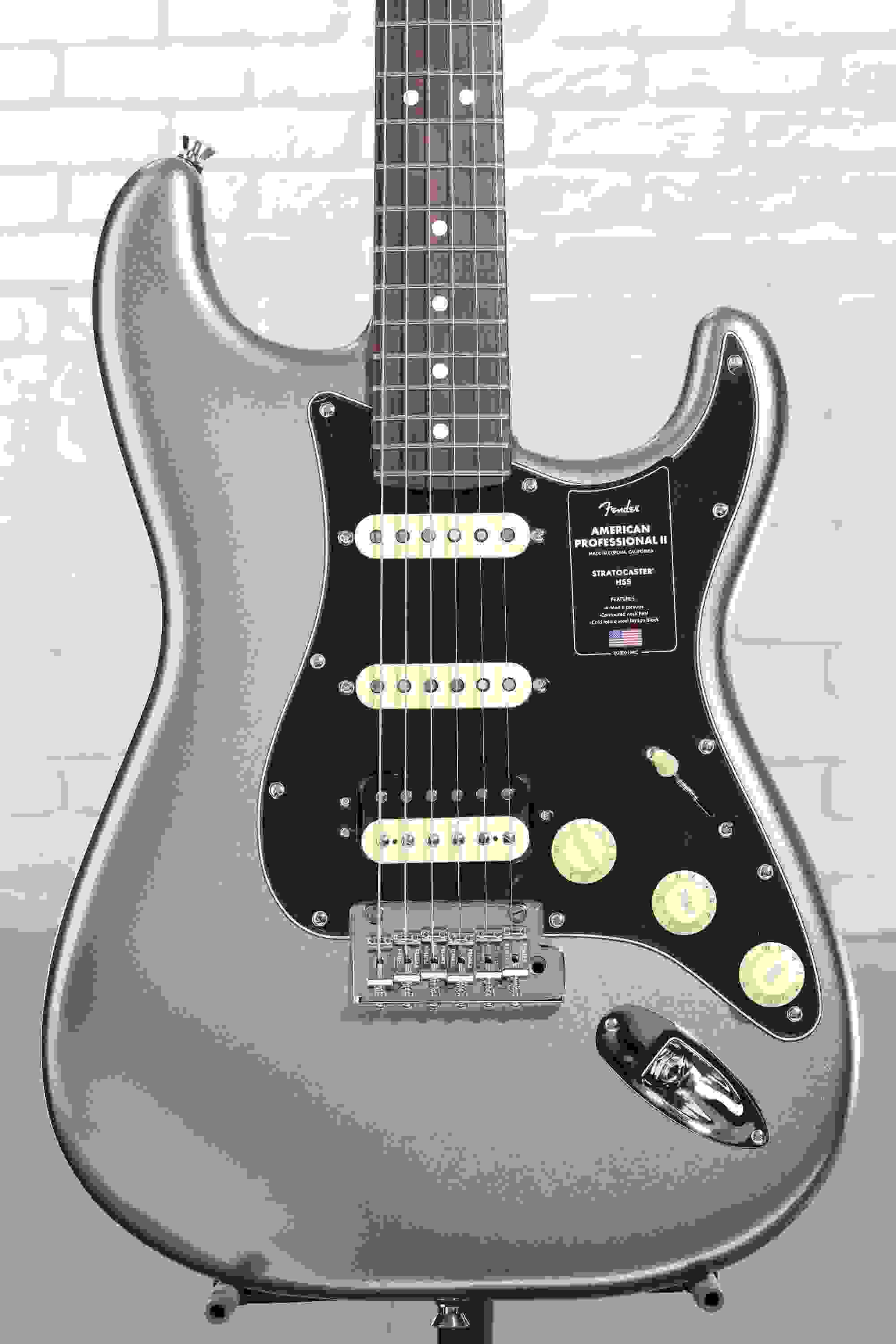 Fender American Professional II Stratocaster HSS - Mercury with Rosewood Fingerboard