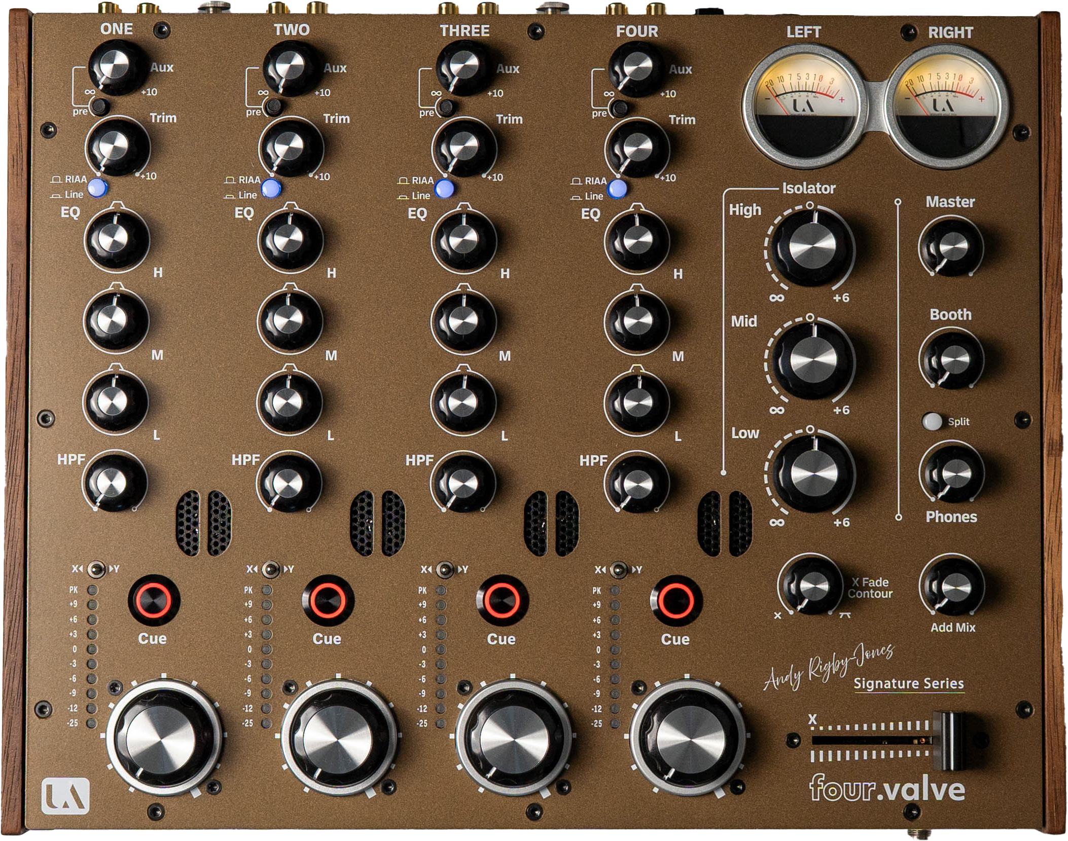 Union Audio elara.6 Pro 6-channel Rotary Analog DJ Mixer - Black