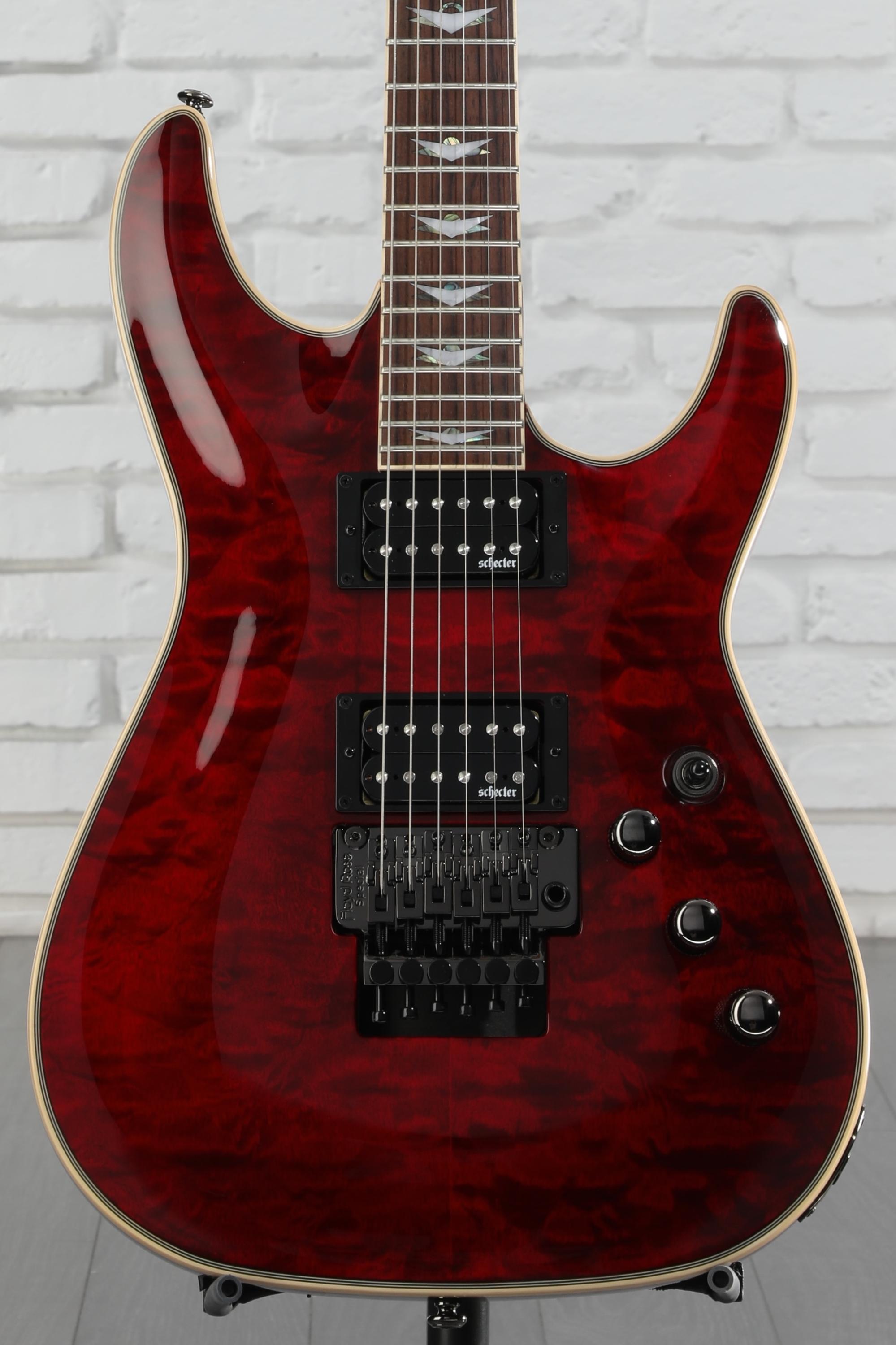 Schecter Omen Extreme-6 FR Electric Guitar - Black Cherry