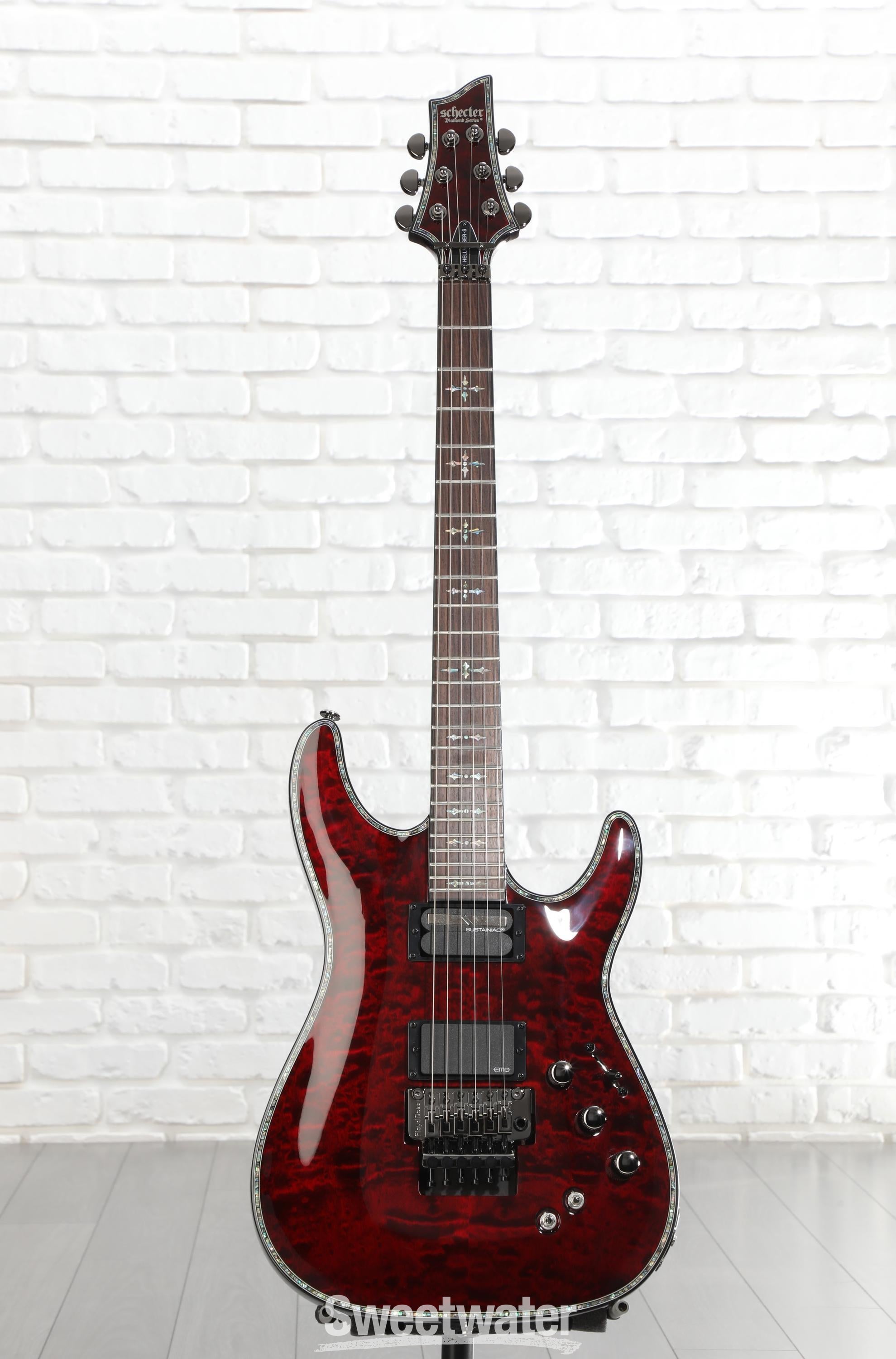 Schecter Hellraiser C-1 FR-S Electric Guitar - Black Cherry