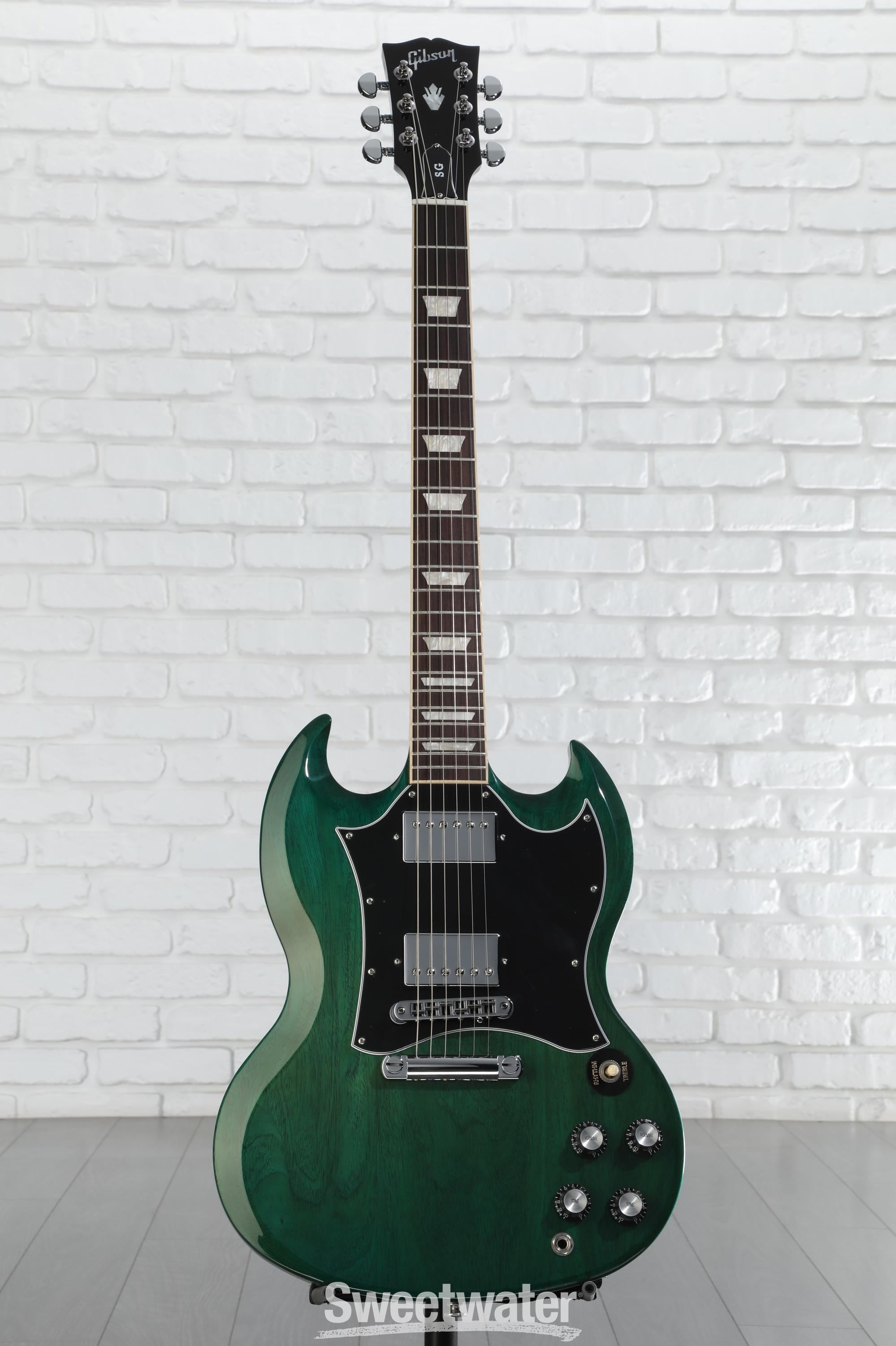 ギター Gibson SG Standard Translucent Teal Gibson SG Standard Electric Guitar - Translucent Teal – Alto