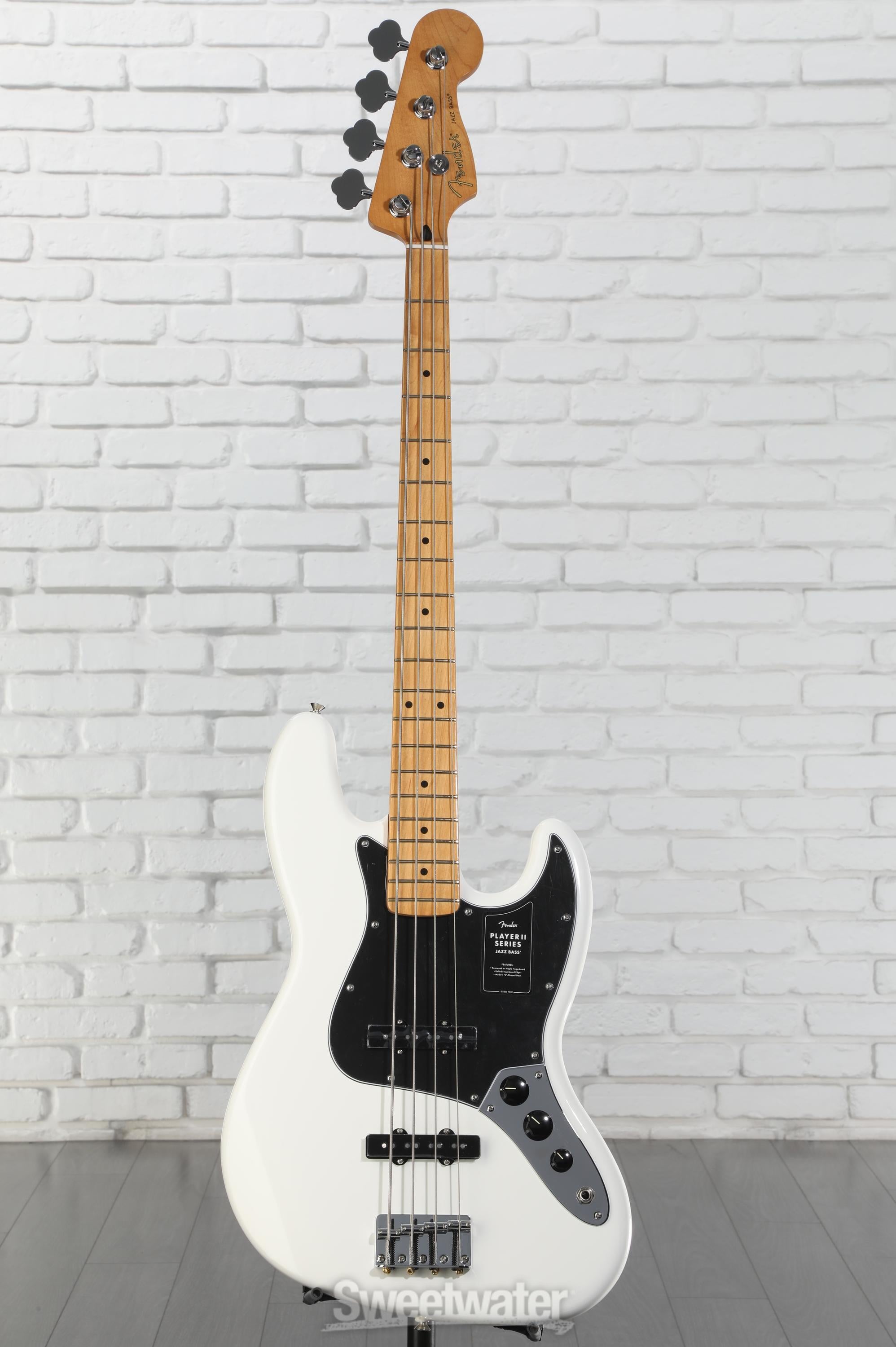 Fender Player Series Jazz Bass ホワイト Fender Player Series Jazz Bass with Pau Ferro FB in Polar
