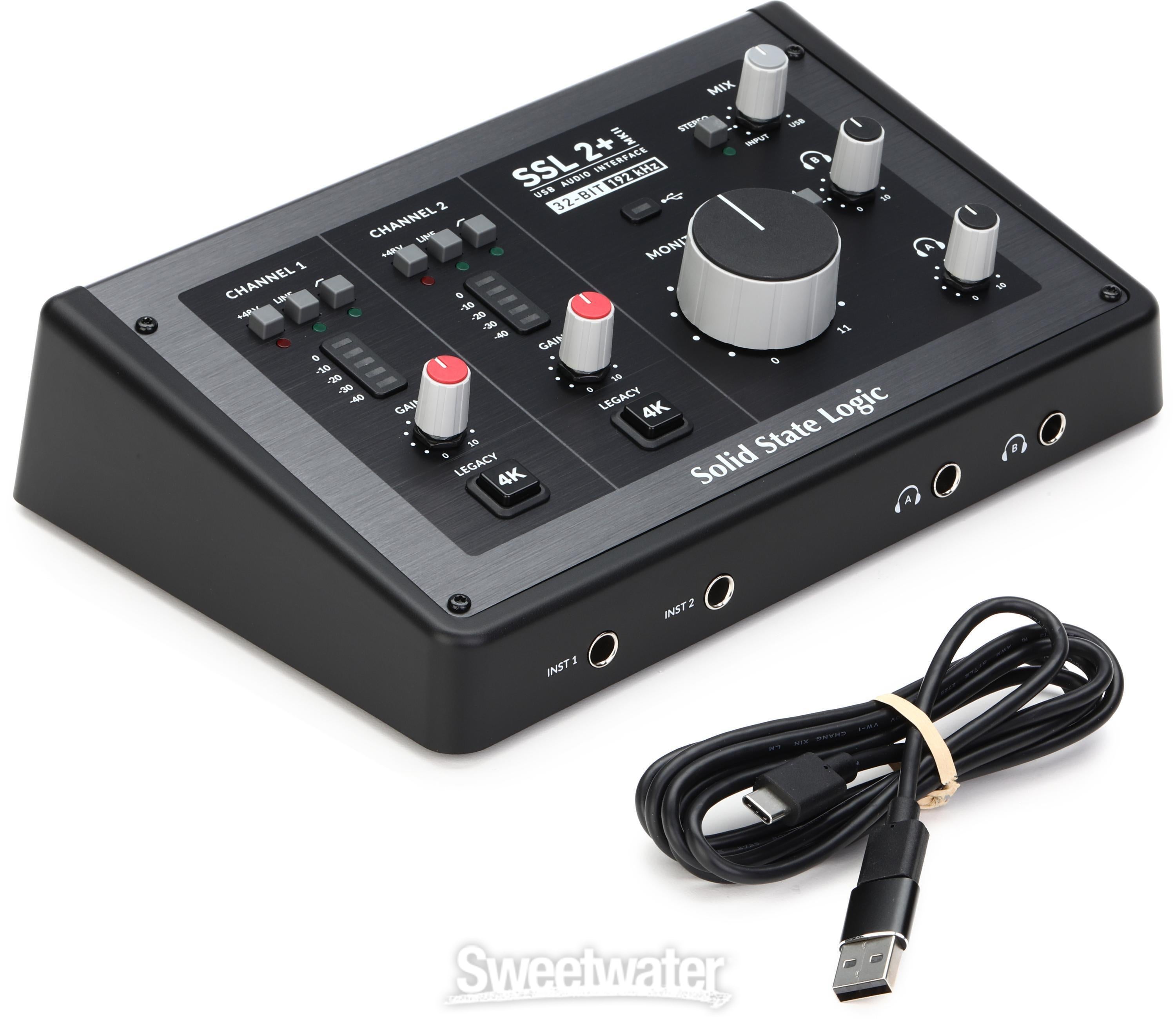 Solid State Logic SSL 2+ MKII 2 x 4 USB-C Audio Interface