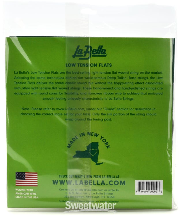 La Bella LTF-4A Low-Tension Flexible Flat Electric Bass Strings - Foto 5