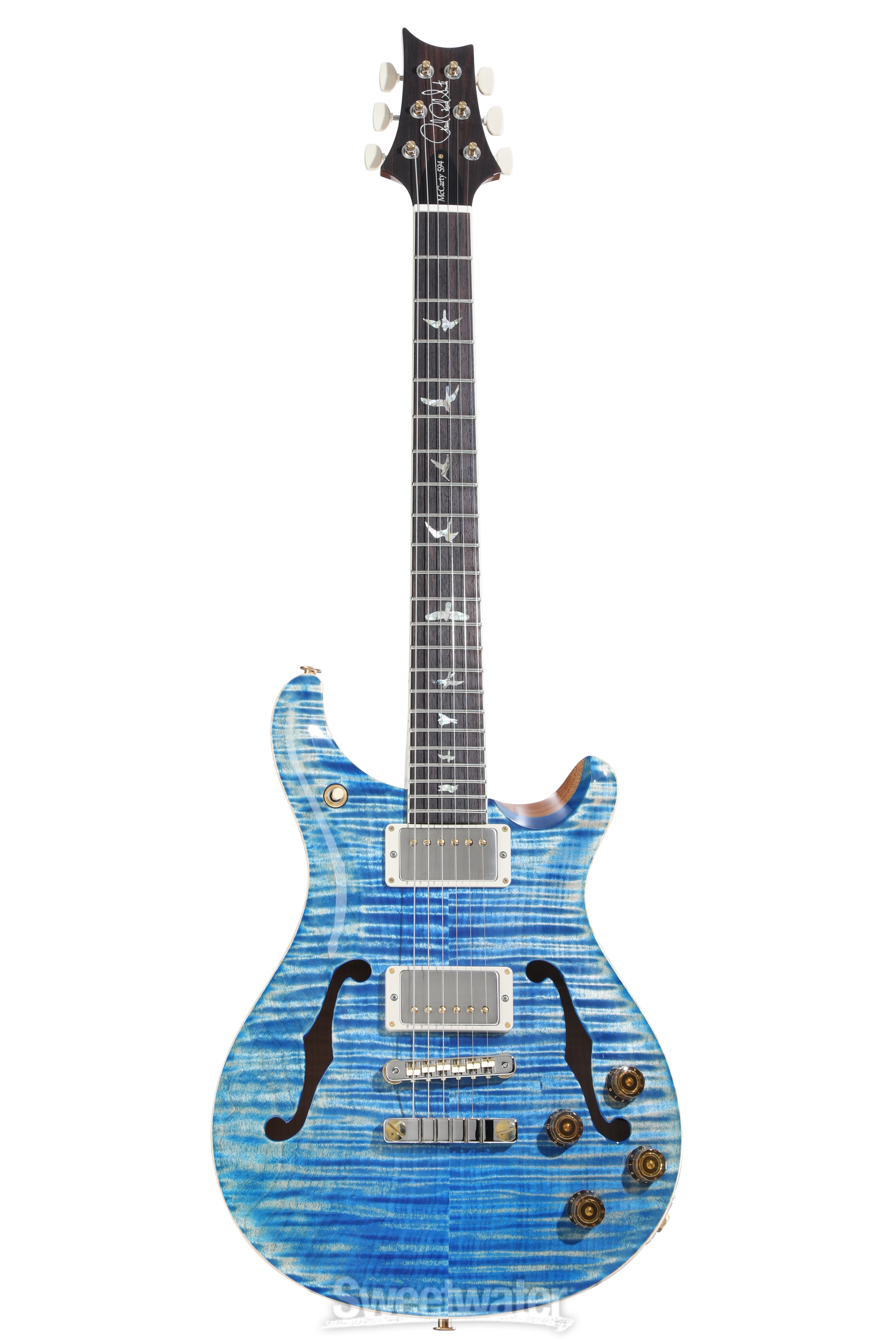 PRS McCarty 594 Hollowbody II 10-Top Electric Guitar - Faded Blue