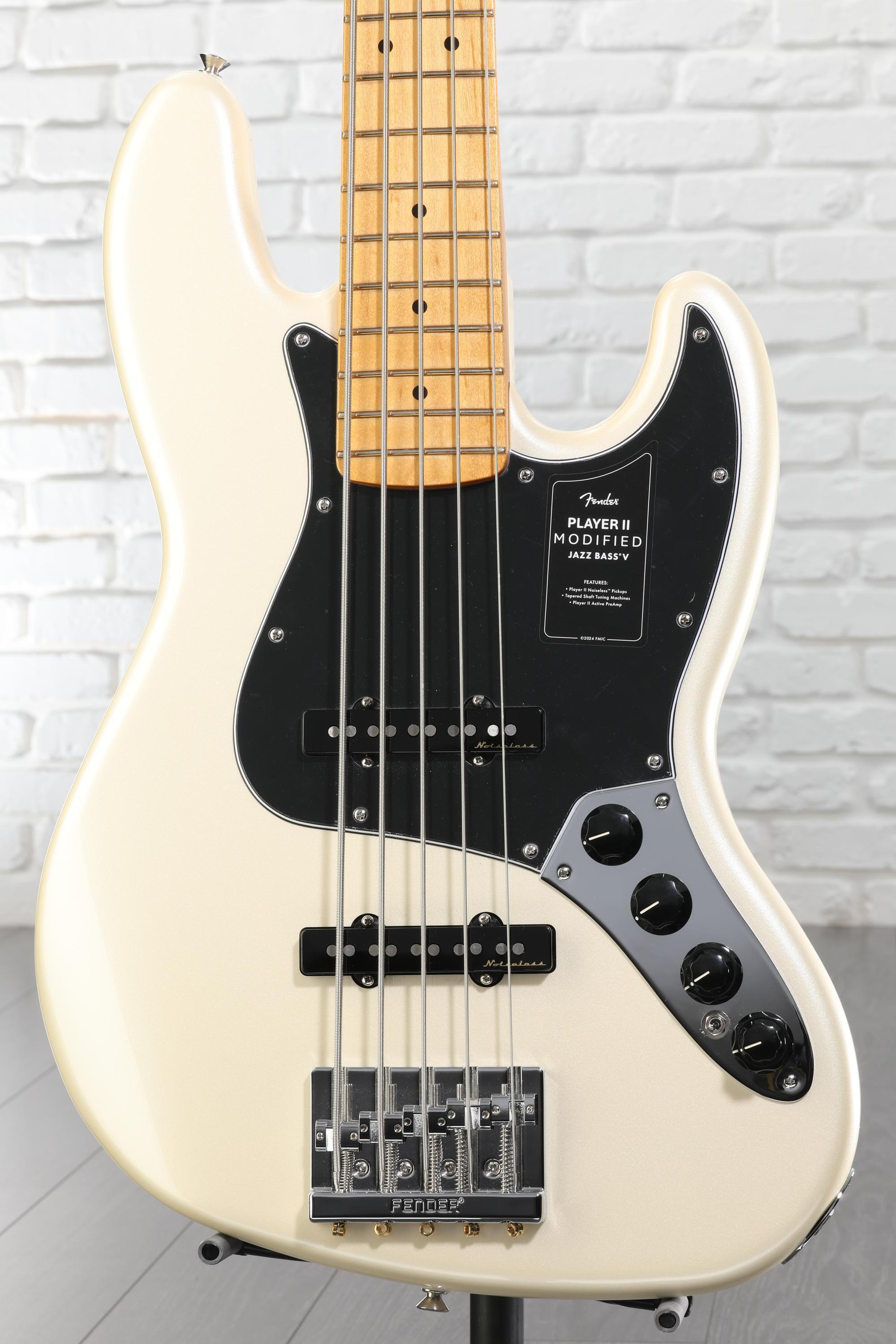 Fender Player II Modified Active Jazz Bass V - Olympic Pearl