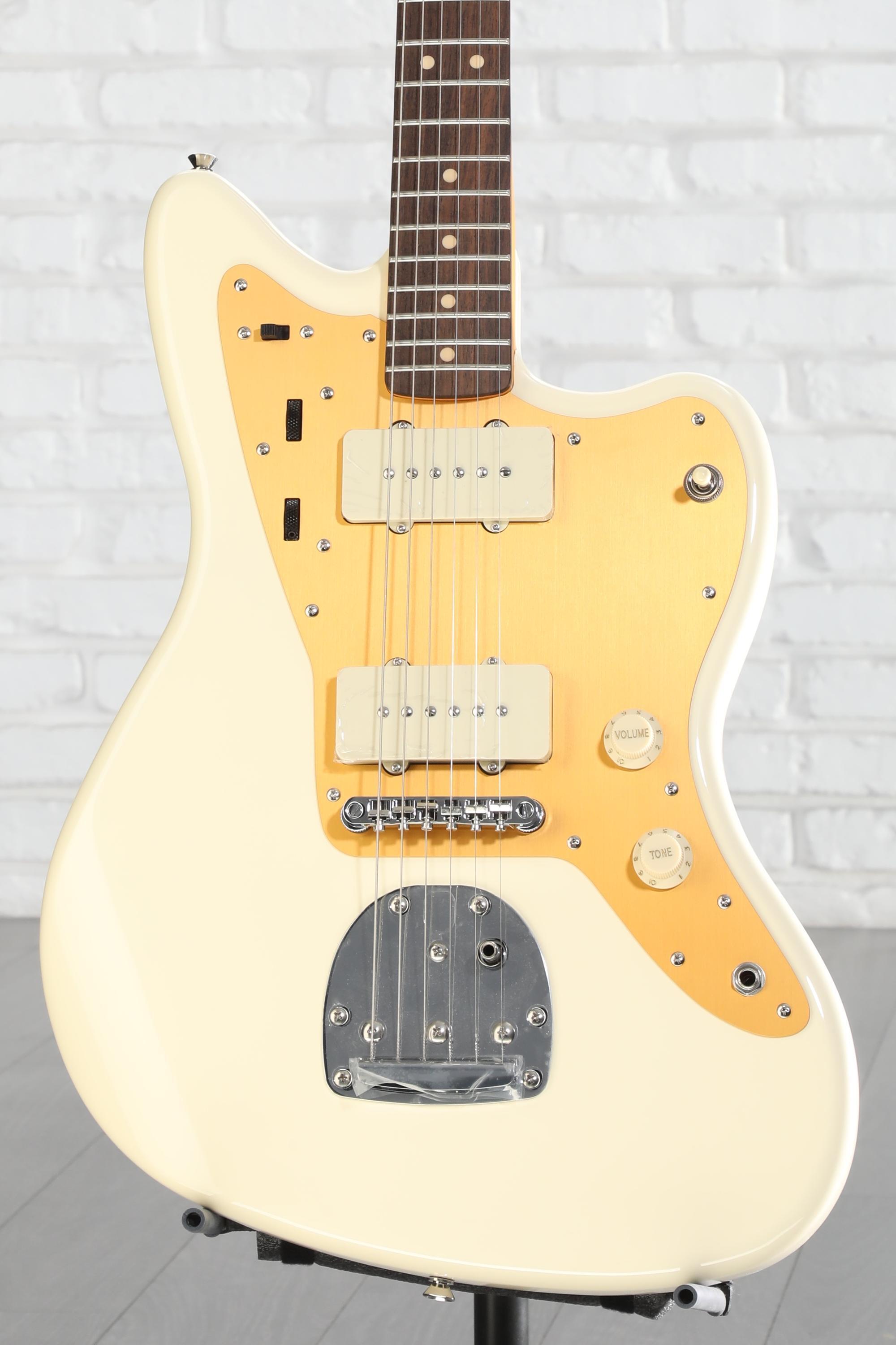 Squier J Mascis Signature Jazzmaster - Vintage White with Indian