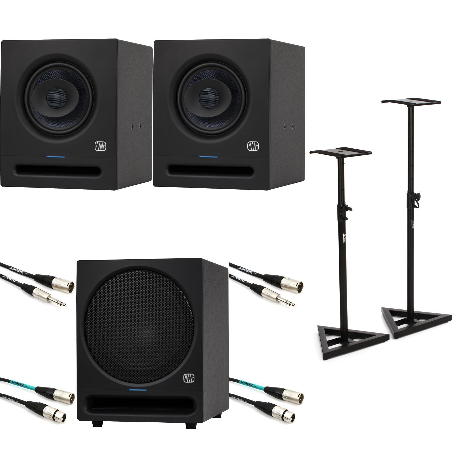 PreSonus Eris Pro 6 6.5-inch Powered Monitor Pair and 10-inch