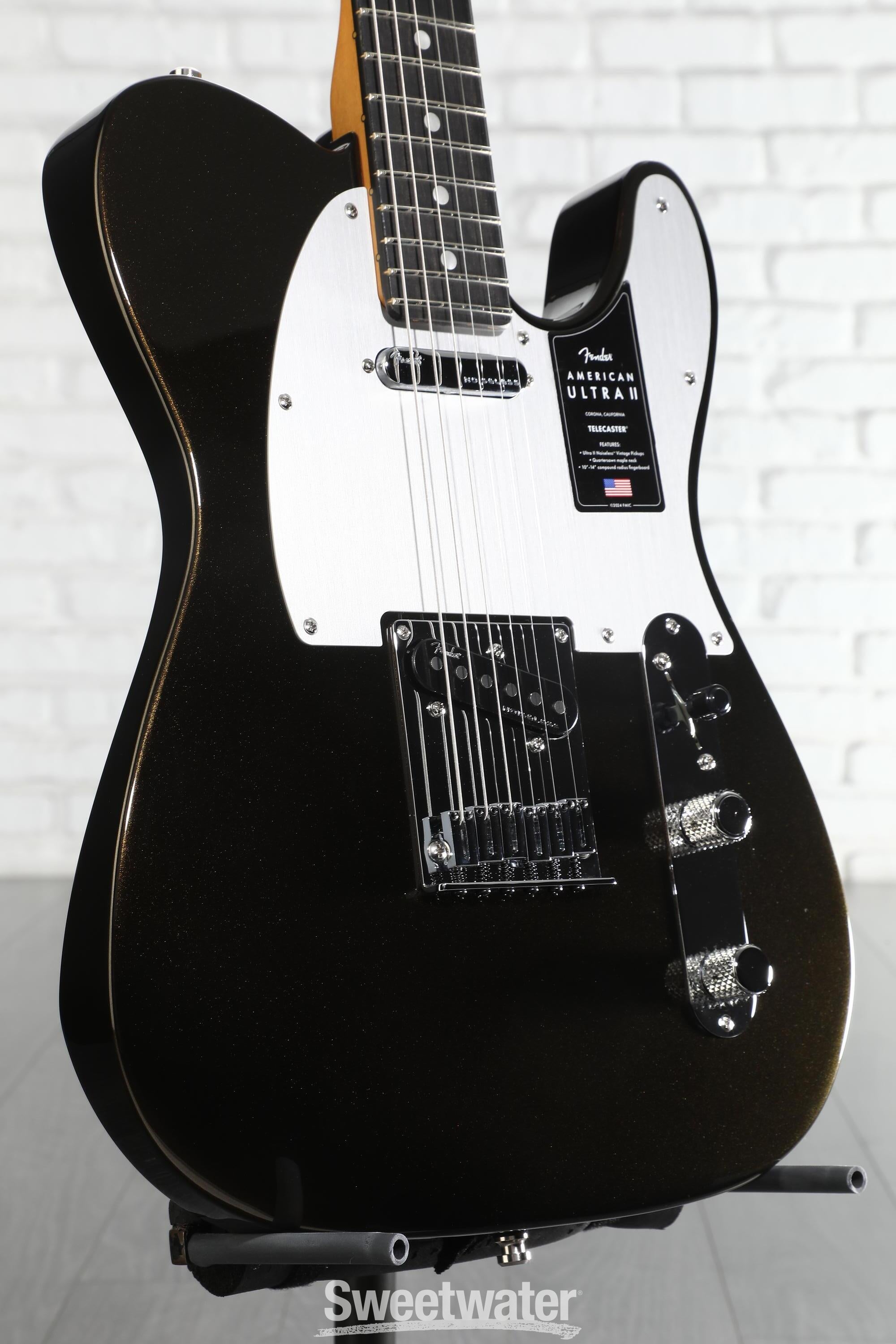 Photo of Fender American Ultra II Telecaster Electric Guitar - Texas Tea, Ebony Fingerboard