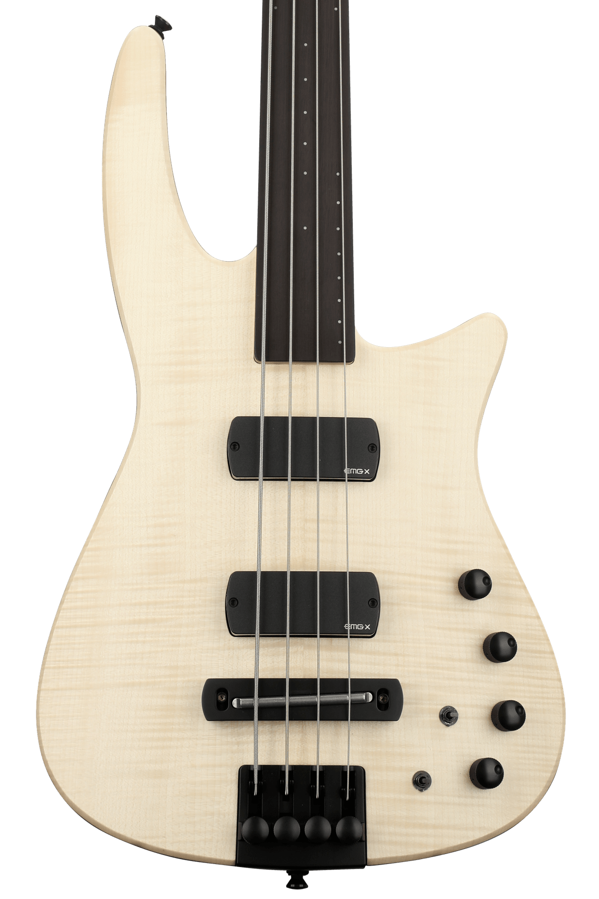 NS Design CR4 Radius Fretless Bass Guitar - Natural Satin | Sweetwater