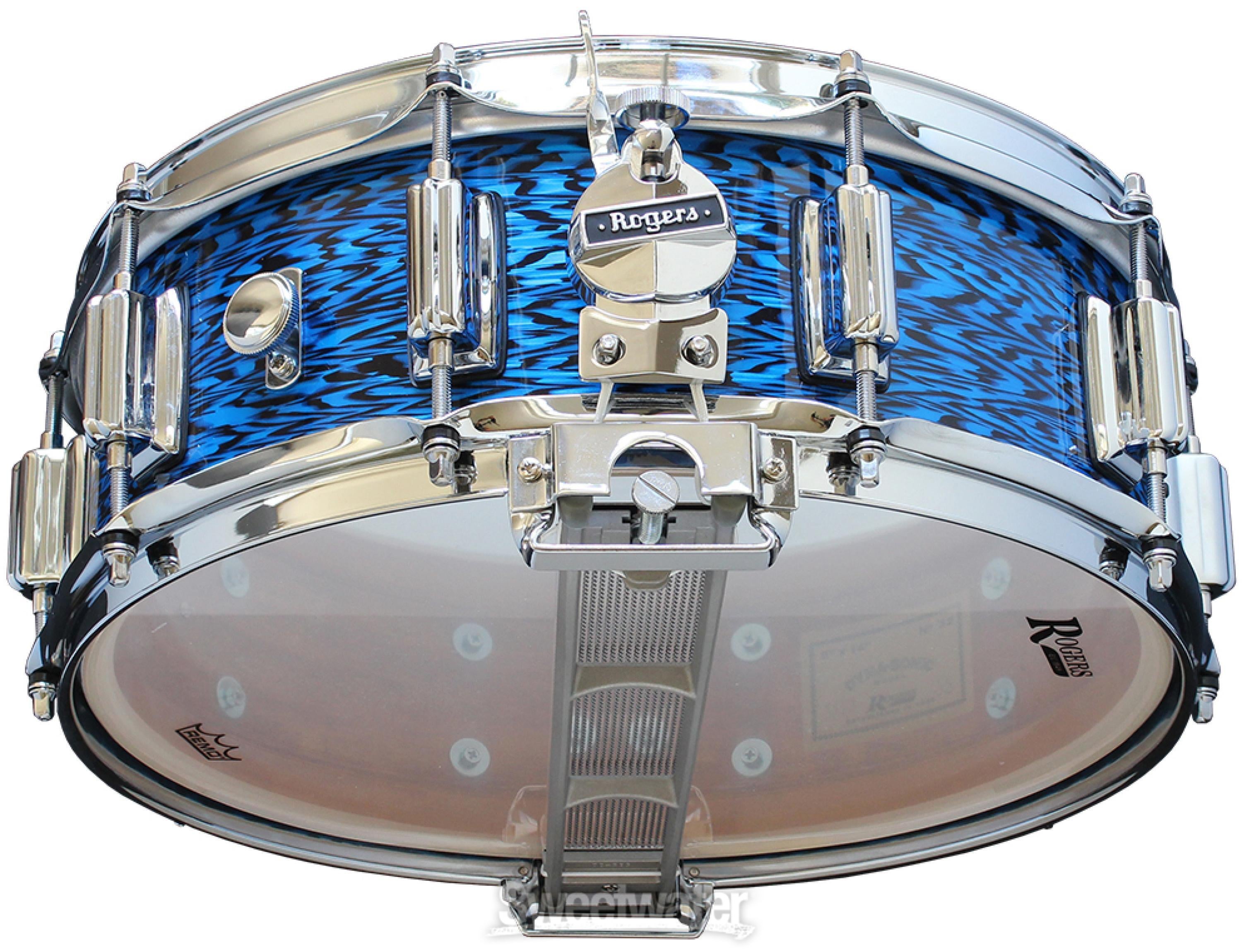 Rogers Drums Dyna-sonic Snare Drum - 5 x 14 inch - Blue Onyx with  Beavertail Lugs