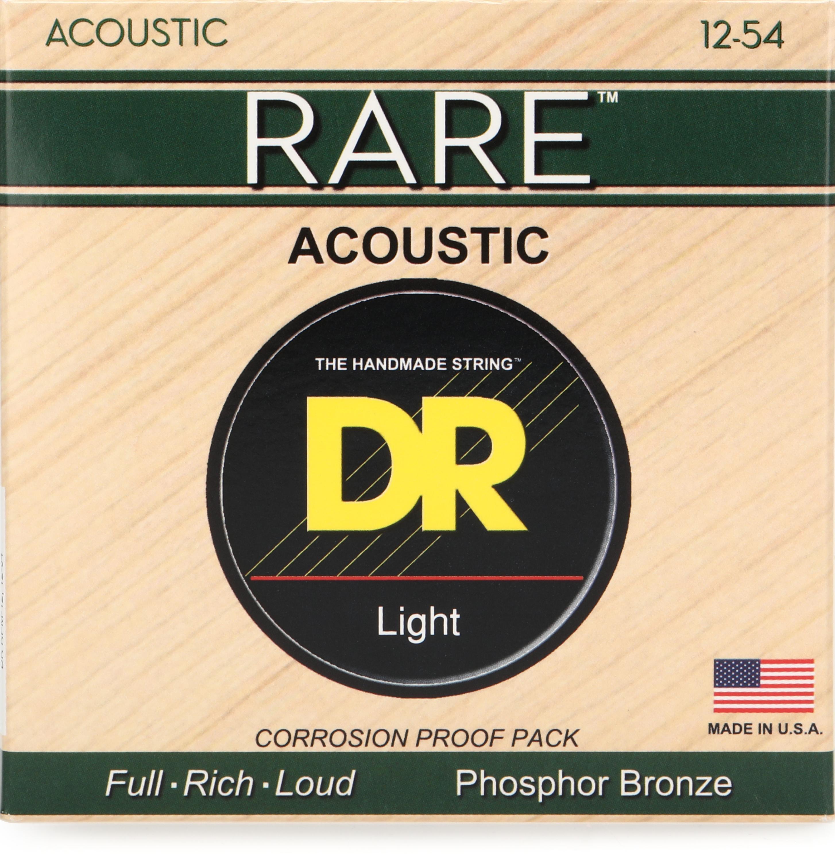 Bundled Item: DR Strings RPM-12 Rare Phosphor Bronze Acoustic Guitar Strings - .012 - .054 Light