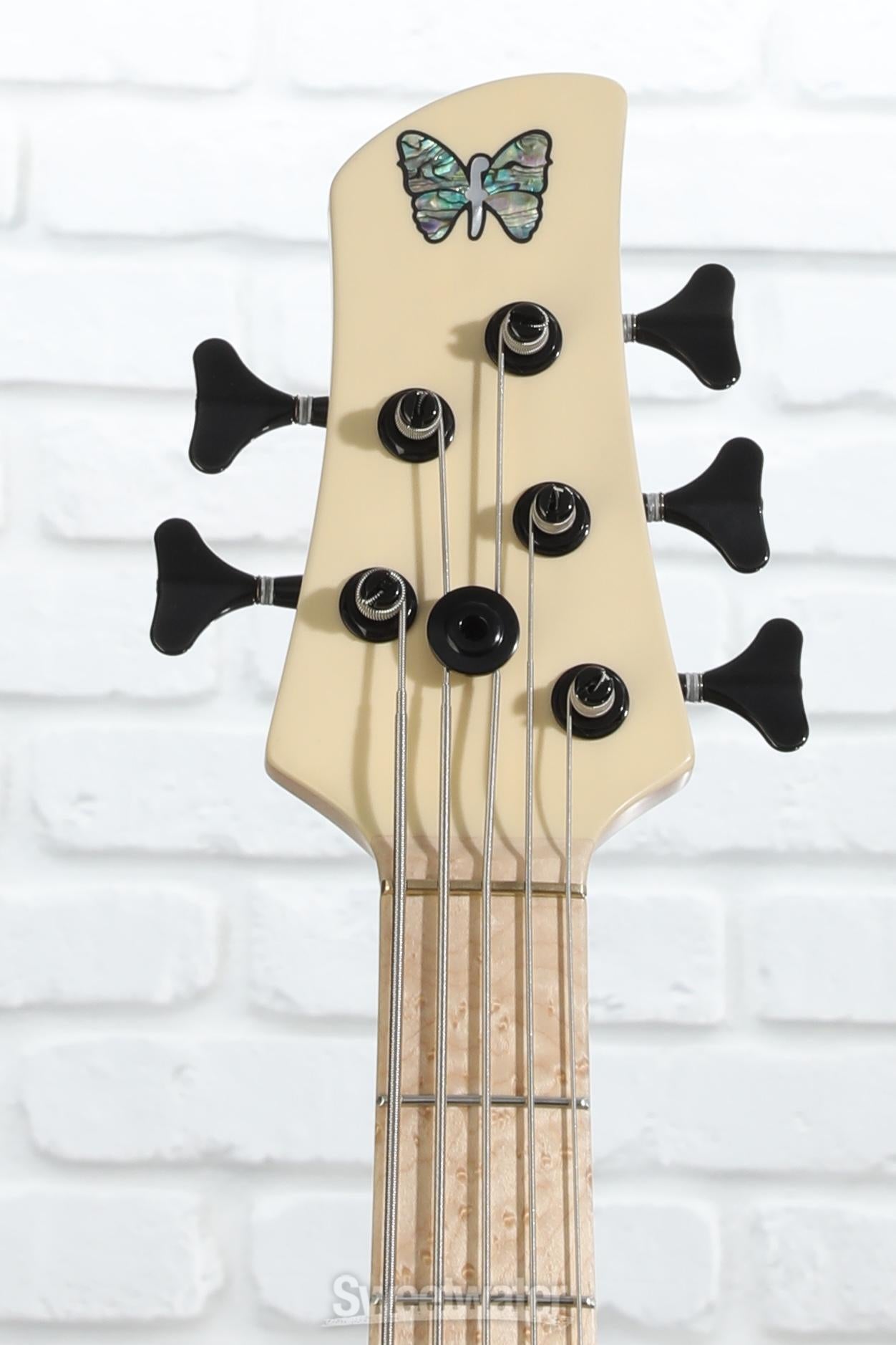 Fodera Joey Lauricella Standard 5-string Bass Guitar - Satin Transparent Cream