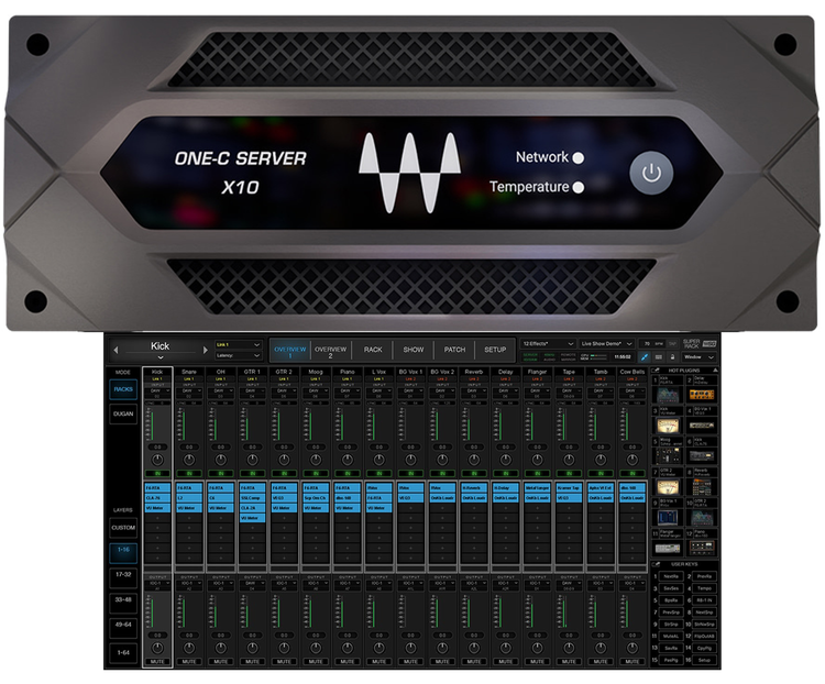 Waves SoundGrid Server One-C X10 DSP Server with SuperRack Plug-in
