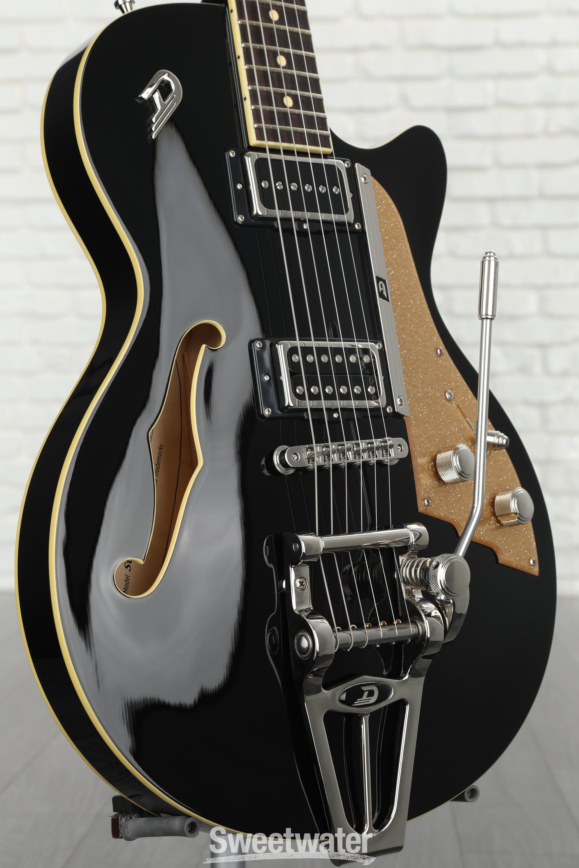 Duesenberg Starplayer TV Semi-hollowbody Electric Guitar - Black