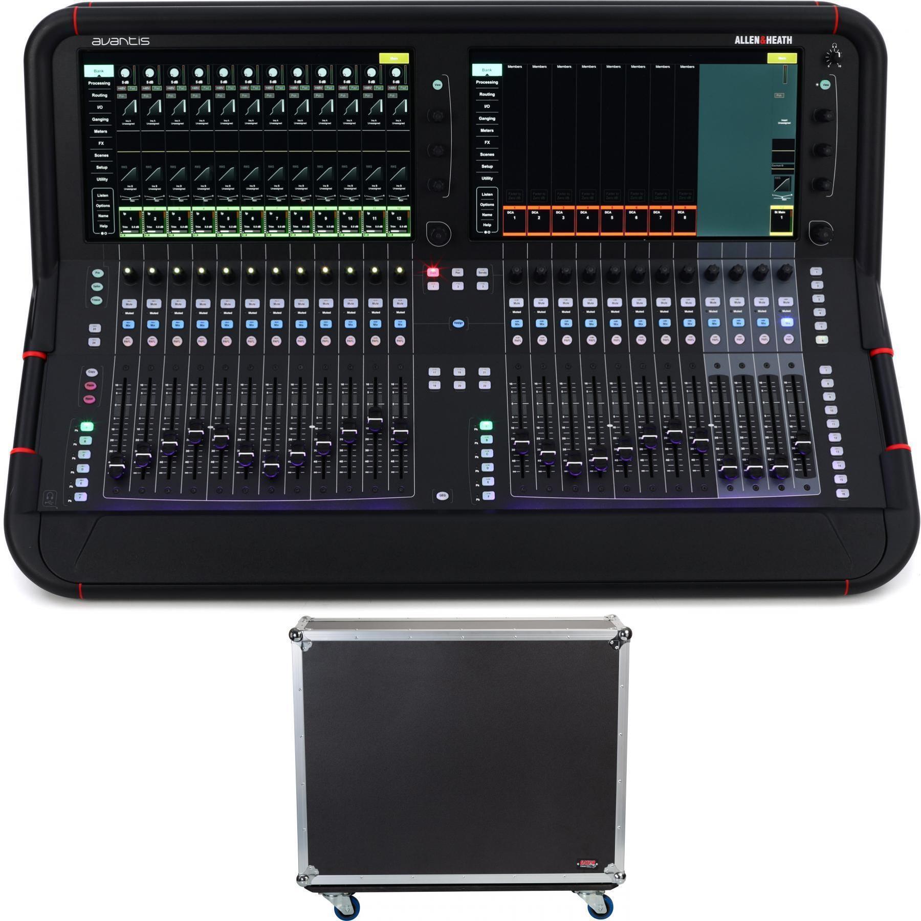 Allen & Heath Avantis 64-channel Digital Mixer and ATA Road Case Bundle